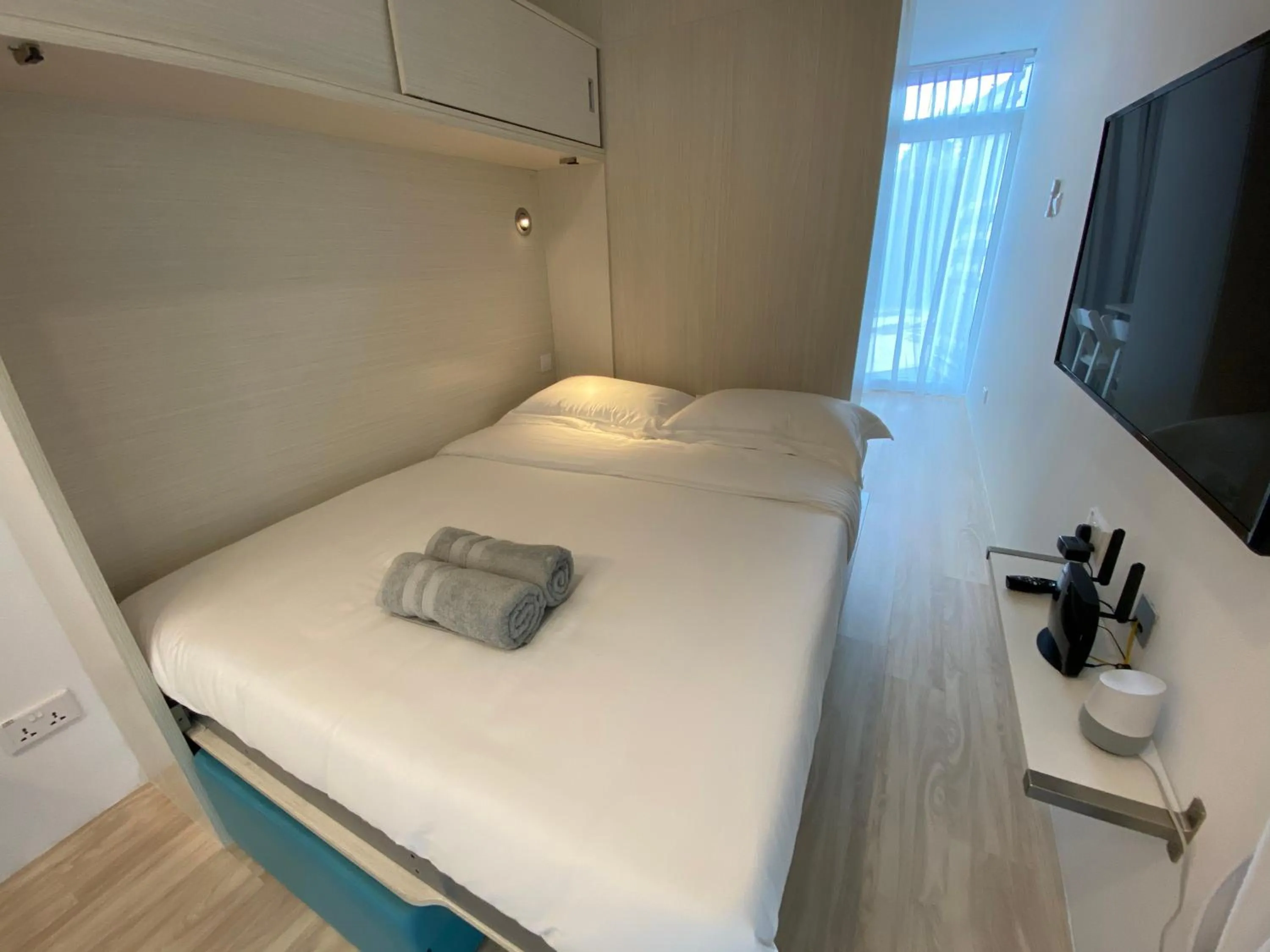 Bed in Shipping Container Hotel at Haw Par Villa GoogleMap Address 27 Zehnder Road Taxi and cars can only enter via Zehnder Road