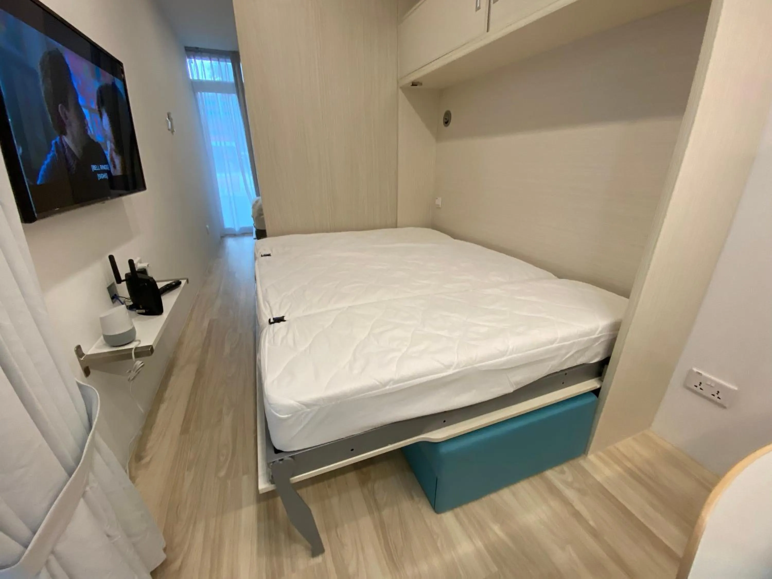 Communal lounge/ TV room in Shipping Container Hotel at Haw Par Villa GoogleMap Address 27 Zehnder Road Taxi and cars can only enter via Zehnder Road