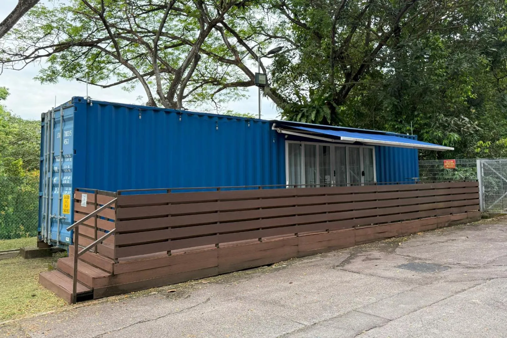 Property building in Shipping Container Hotel at Haw Par Villa GoogleMap Address 27 Zehnder Road Taxi and cars can only enter via Zehnder Road