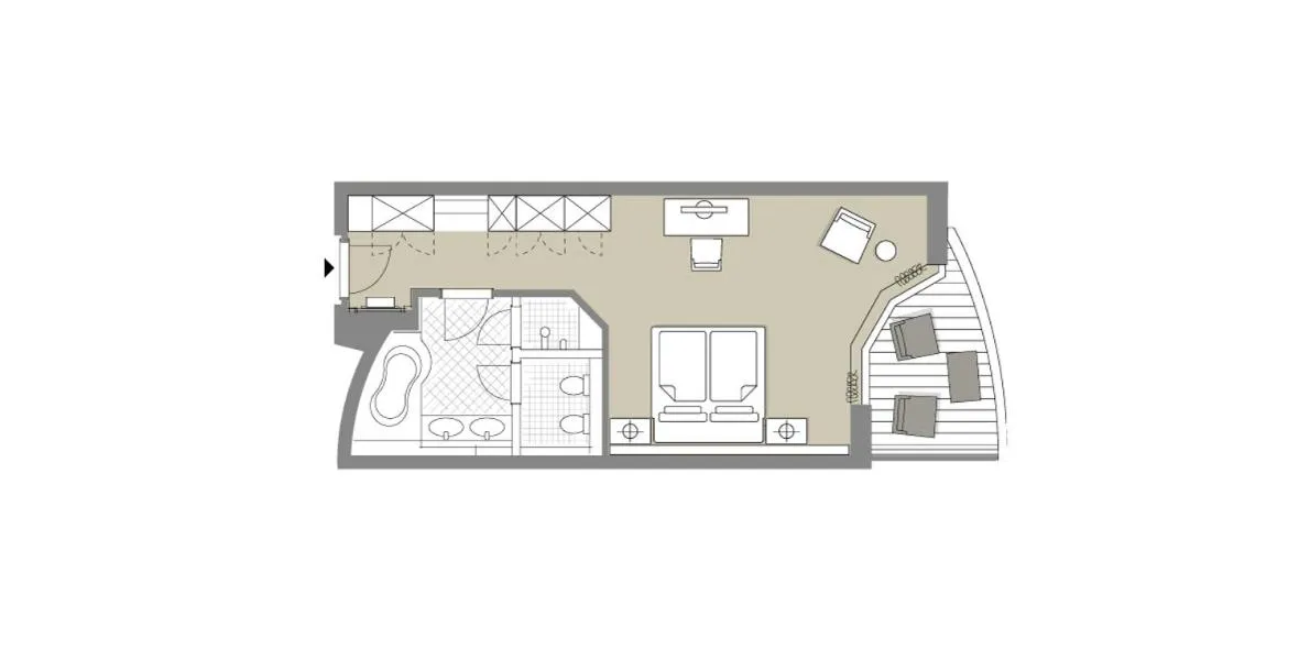 Floor plan in Althoff Seehotel Überfahrt