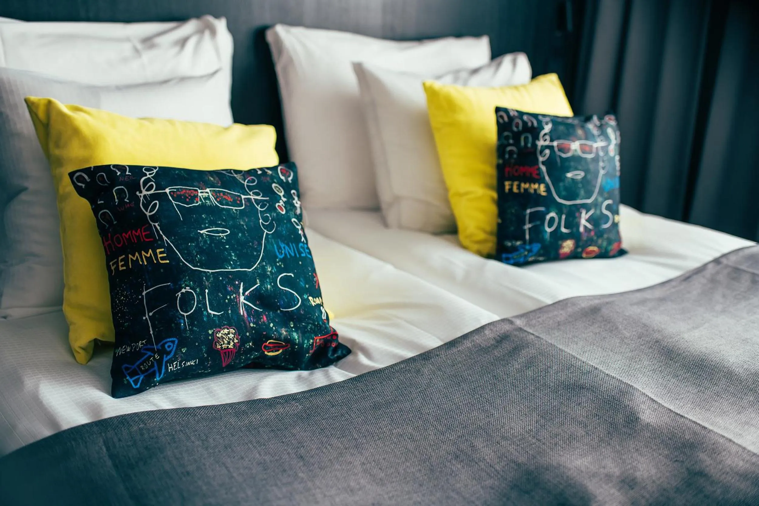 Bedroom, Bed in The Folks Hotel Konepaja