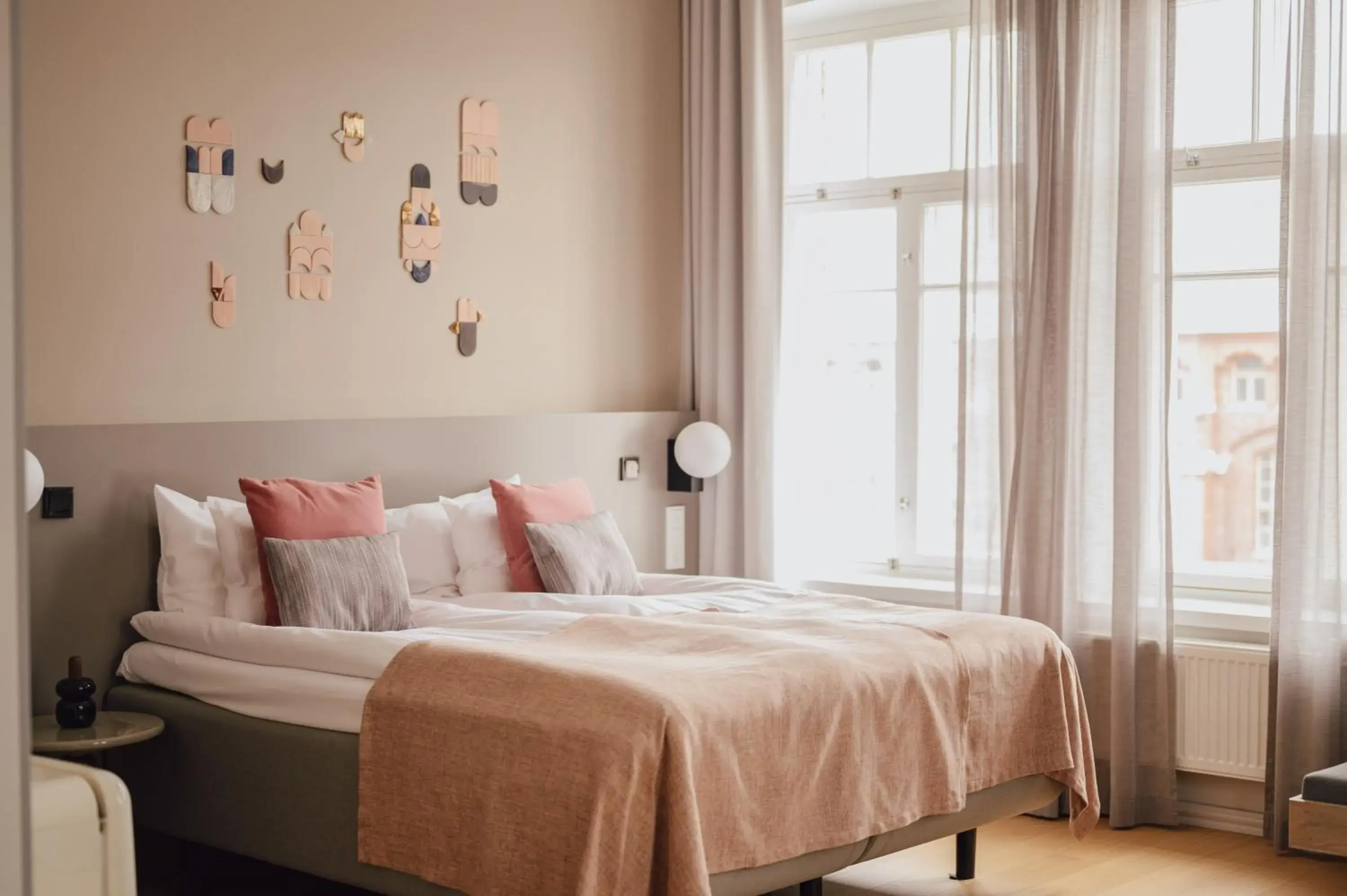 Bed in The Folks Hotel Konepaja Bed in The Folks Hotel Konepaja