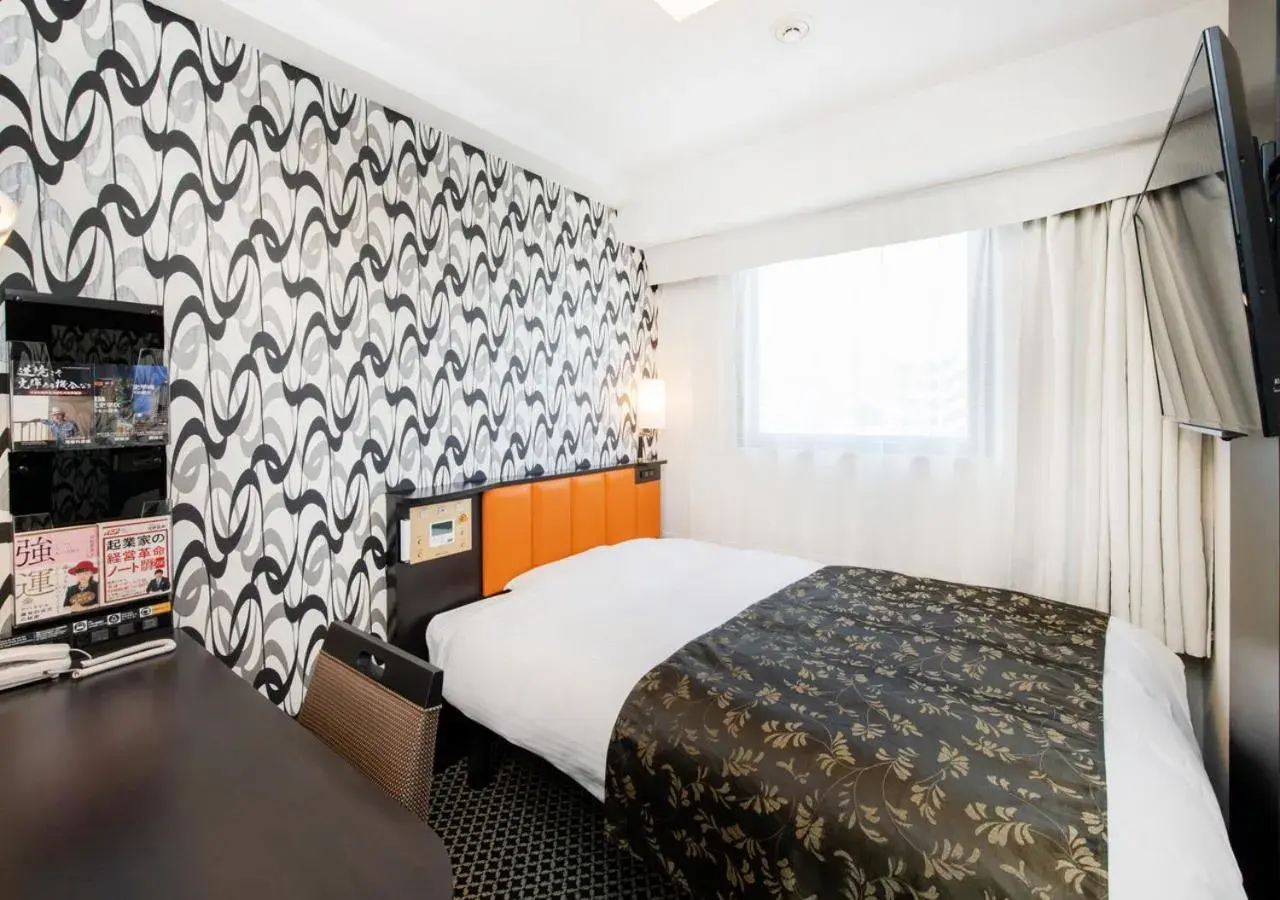 Photo of the whole room, Bed in APA Hotel Fukuoka Tenjin Nishi Photo of the whole room, Bed in APA Hotel Fukuoka Tenjin Nishi