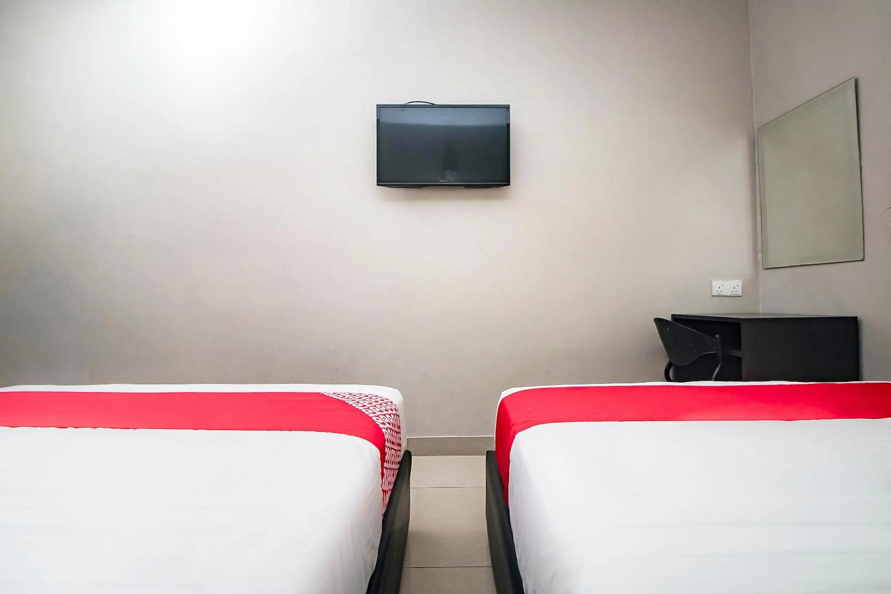 Bedroom, Bed in Hotel O Nice Stay Three Six Five Services