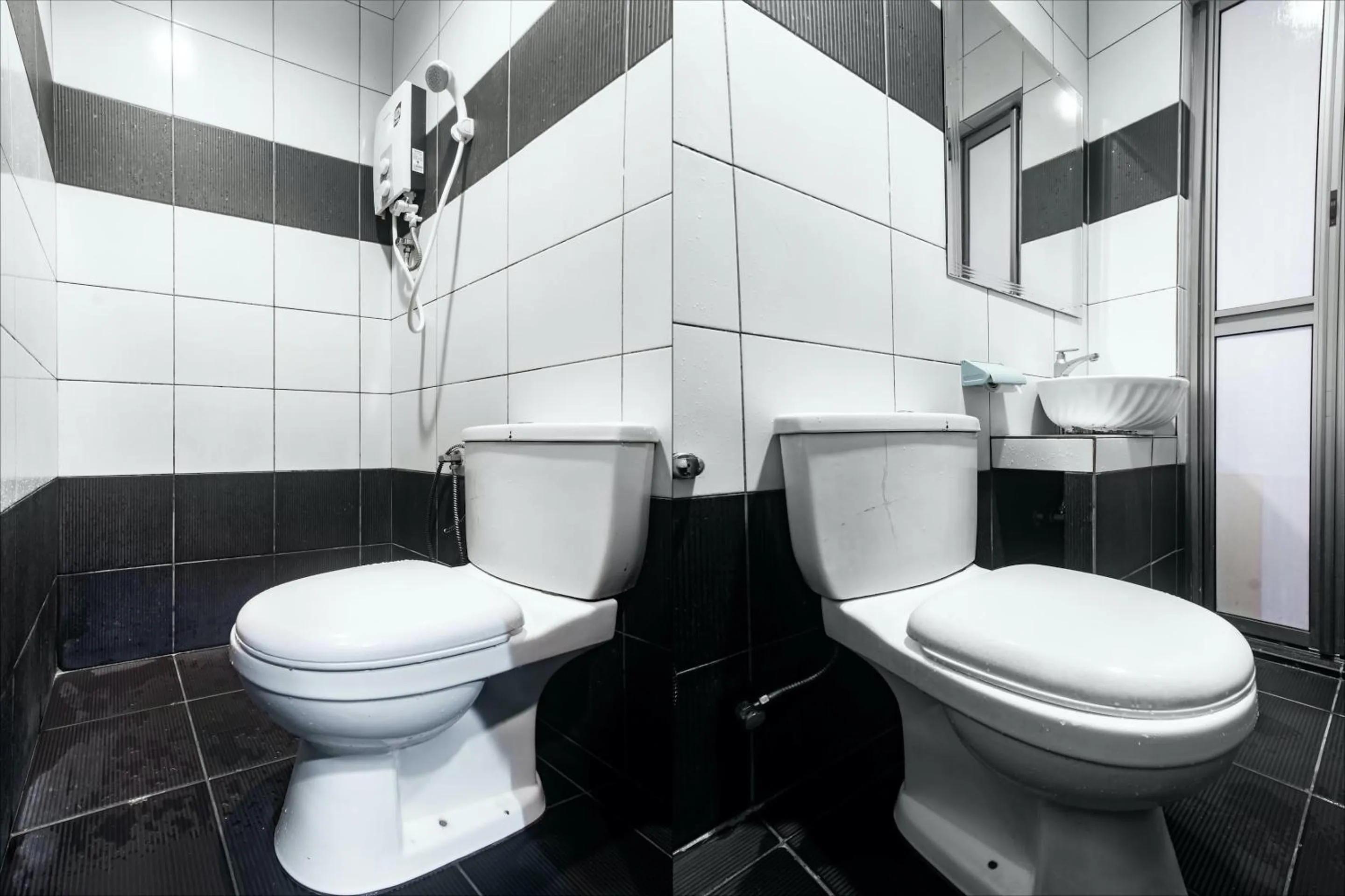 Bathroom in Hotel O Nice Stay Three Six Five Services