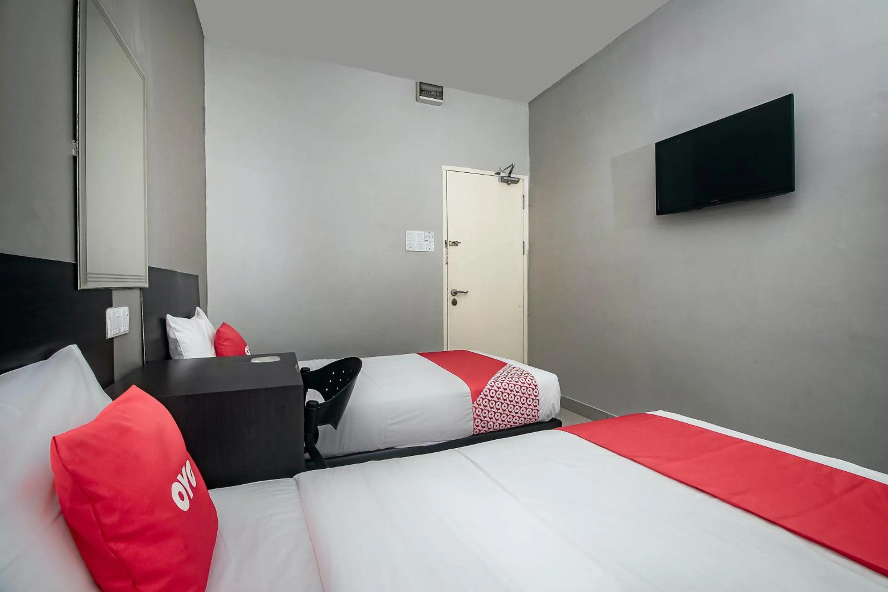 Bedroom, Bed in Hotel O Nice Stay Three Six Five Services