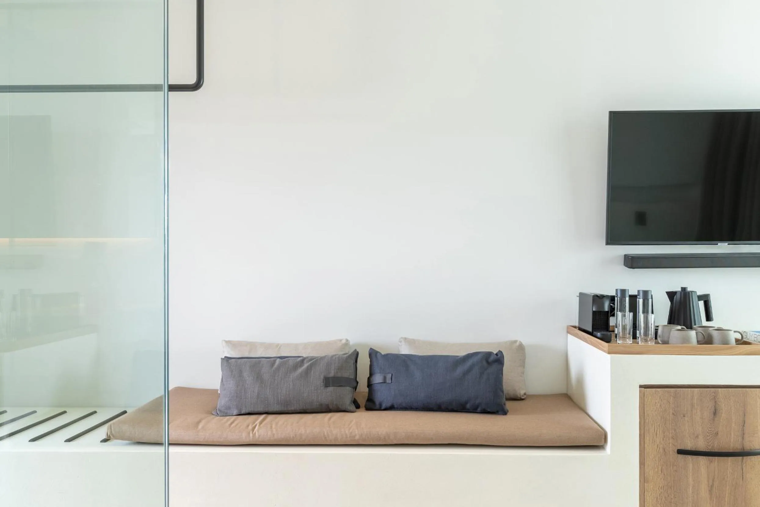 Seating area in Domes White Coast Milos, Adults Only