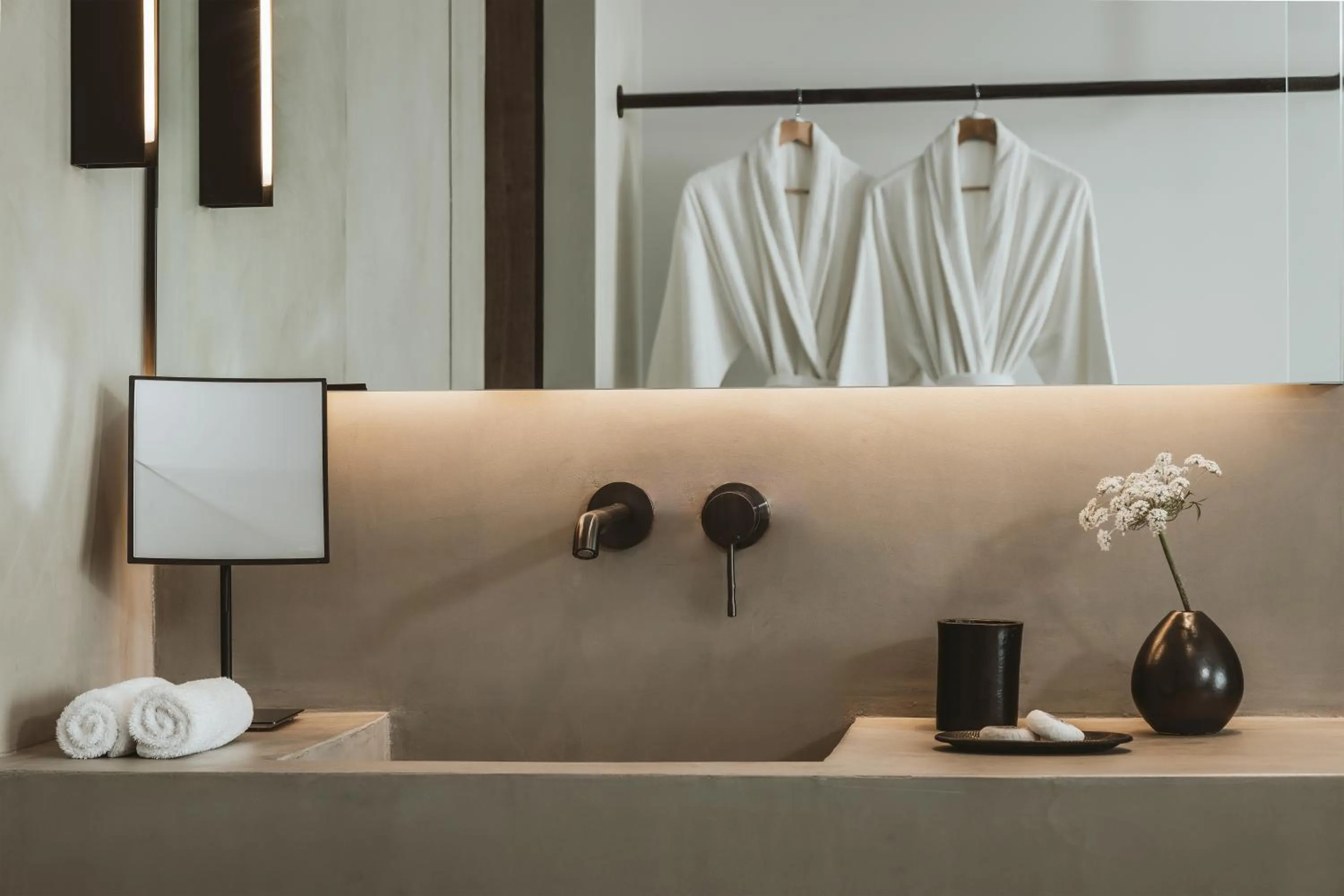 Bathroom in Domes White Coast Milos, Adults Only