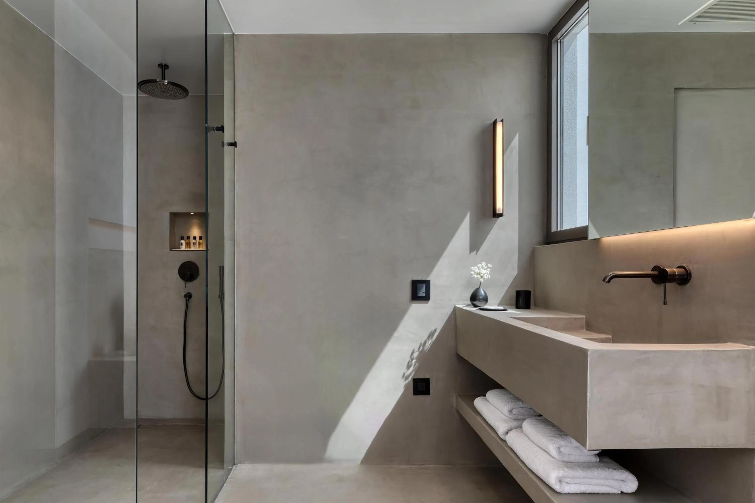 Shower in Domes White Coast Milos, Adults Only