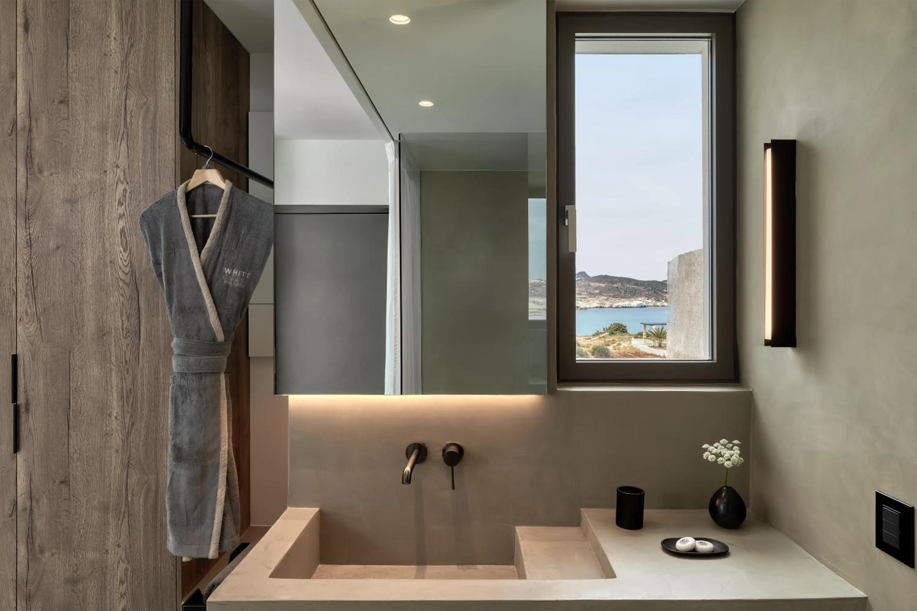 Bathroom in Domes White Coast Milos, Adults Only