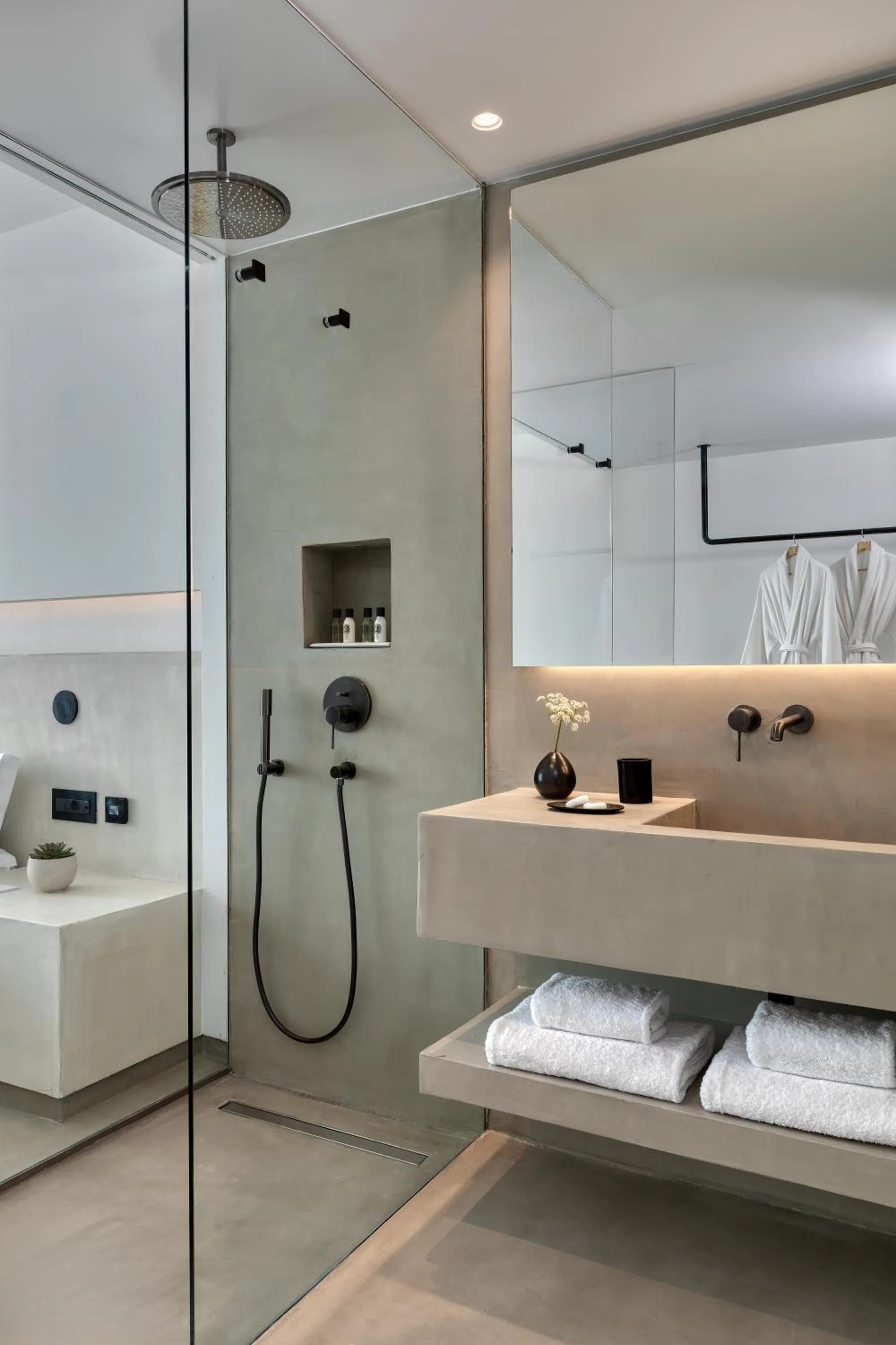 Shower in Domes White Coast Milos, Adults Only