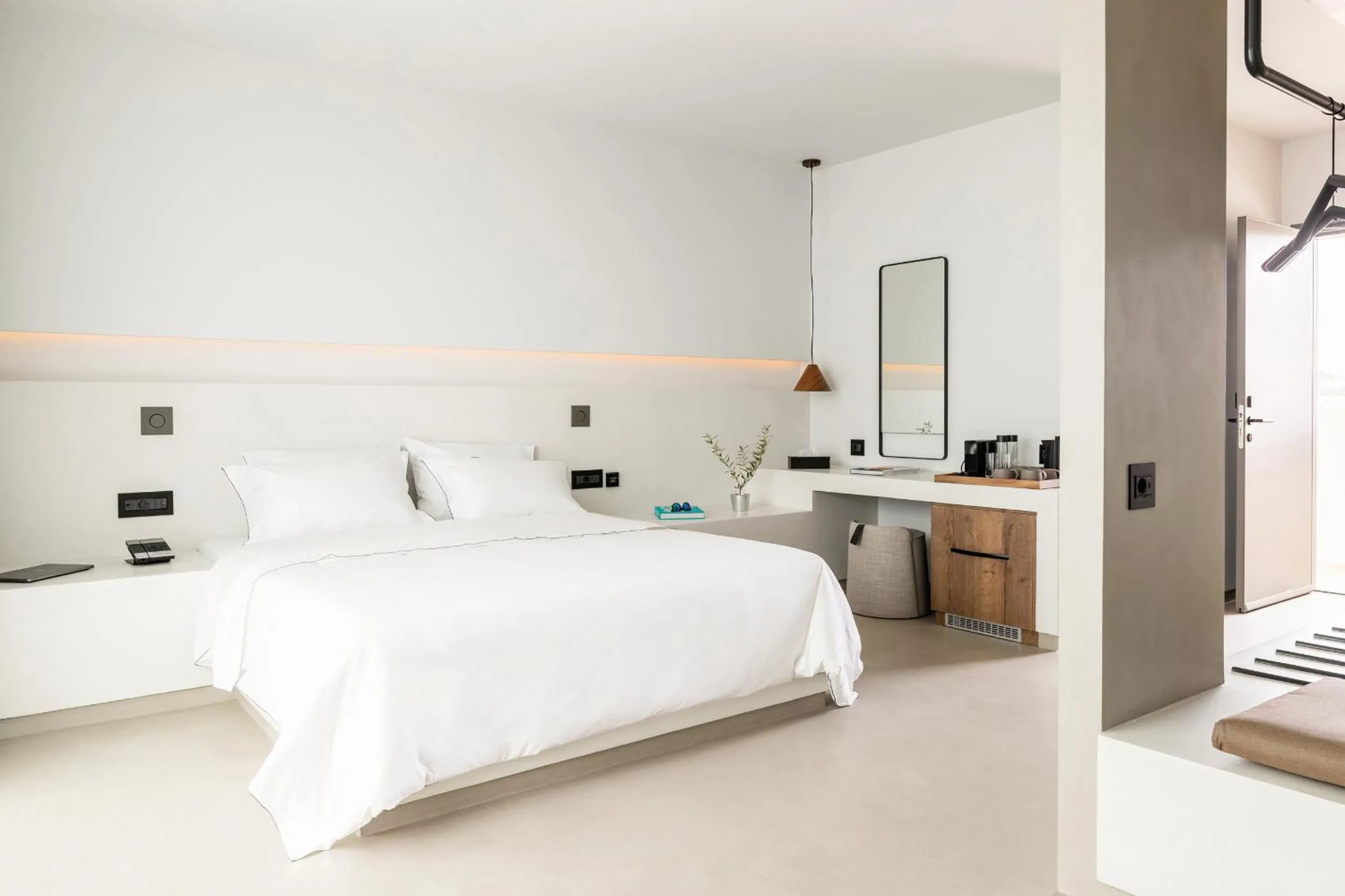 Bed in Domes White Coast Milos, Adults Only