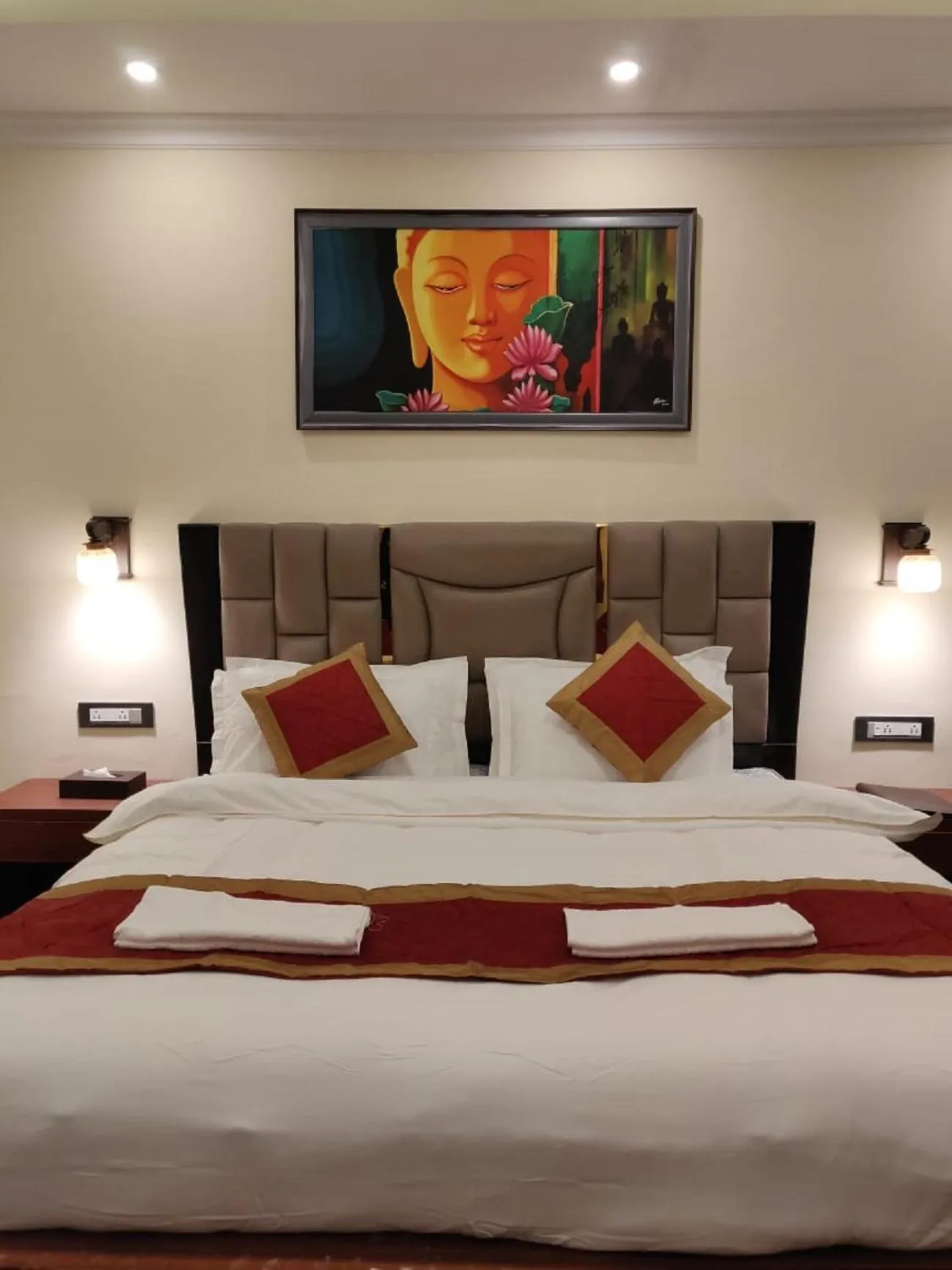 Bed in Hotel Paradise Ladakh