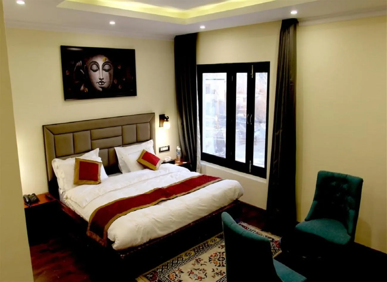 Bed in Hotel Paradise Ladakh