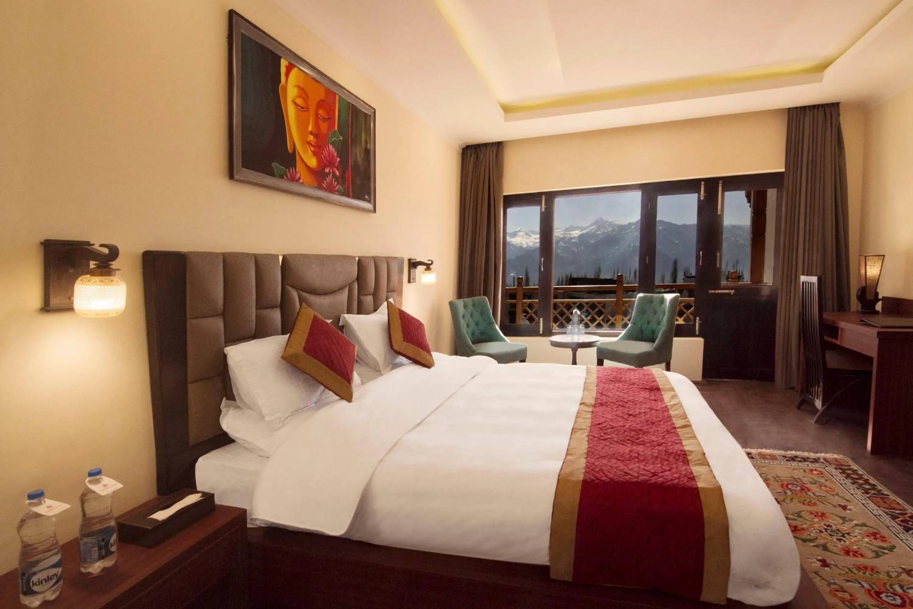 Bed in Hotel Paradise Ladakh