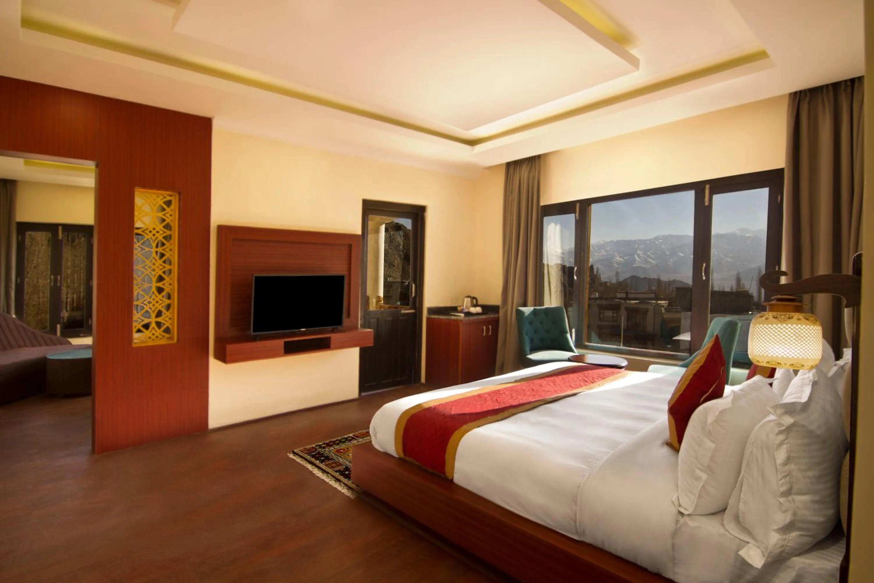 Bed in Hotel Paradise Ladakh