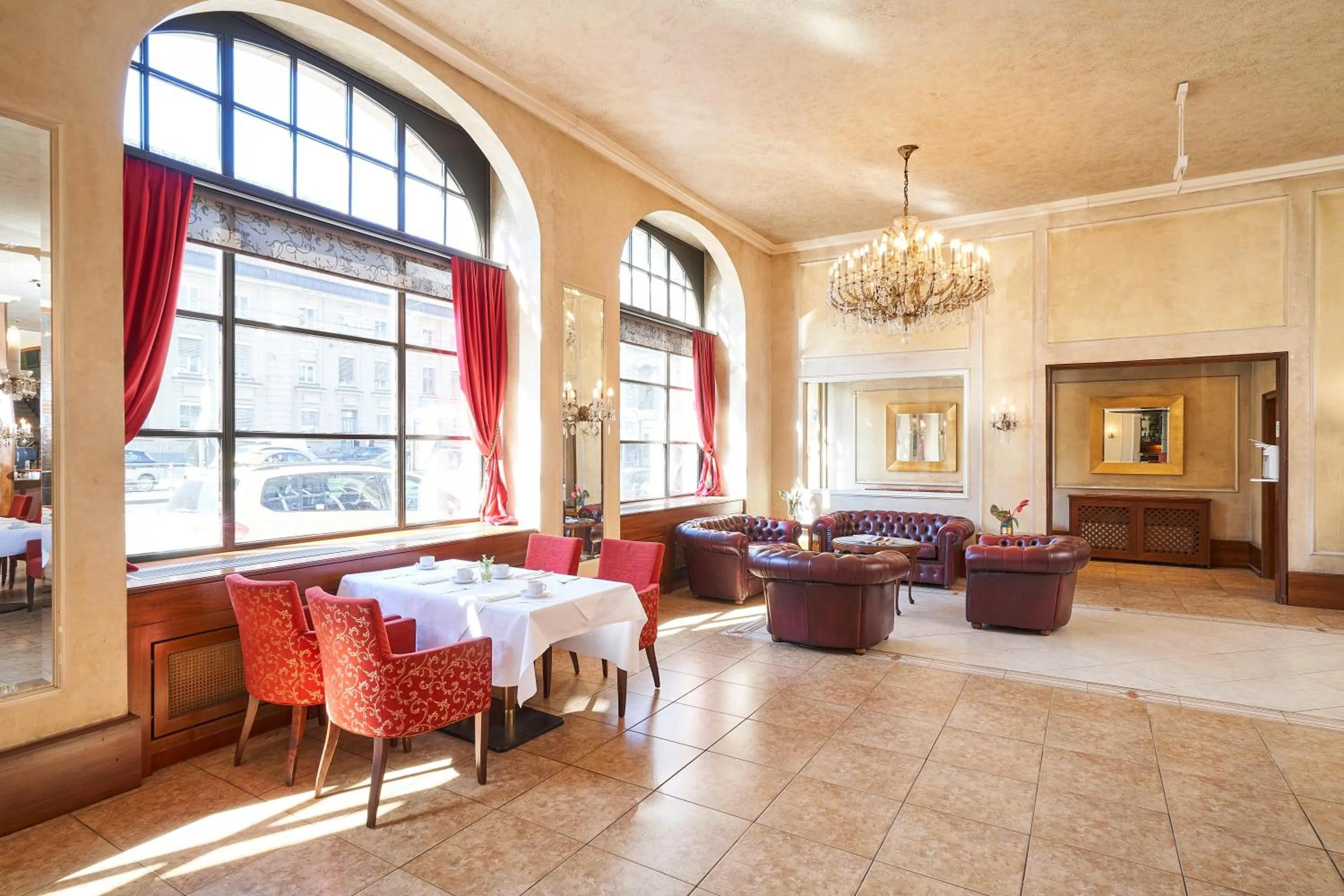 Lobby or reception in Hotel Monopol - Central Station