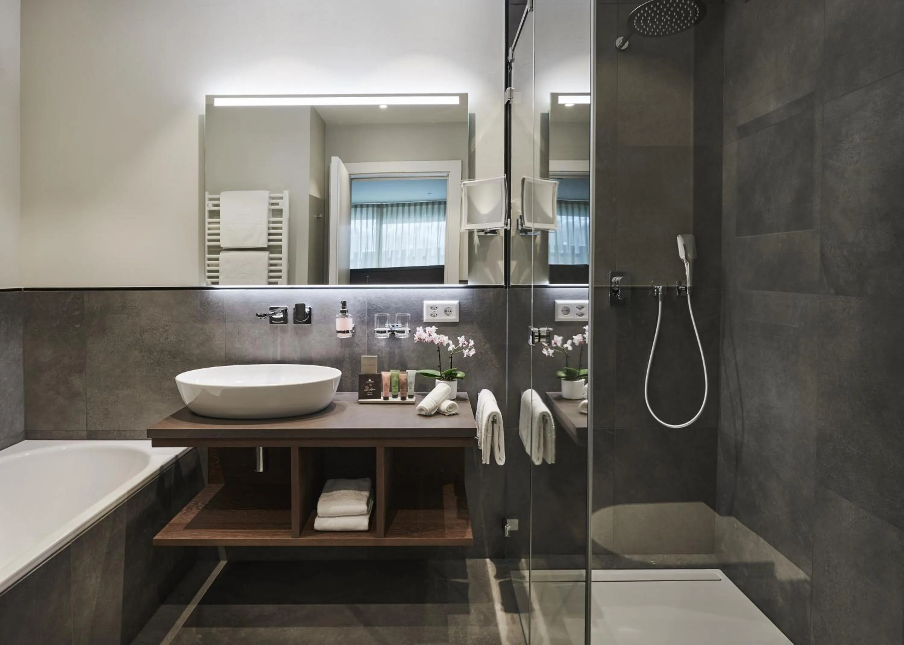 Shower in SCHLOSS Zermatt - CBD & Adaptogenic Spa and Sport Hotel