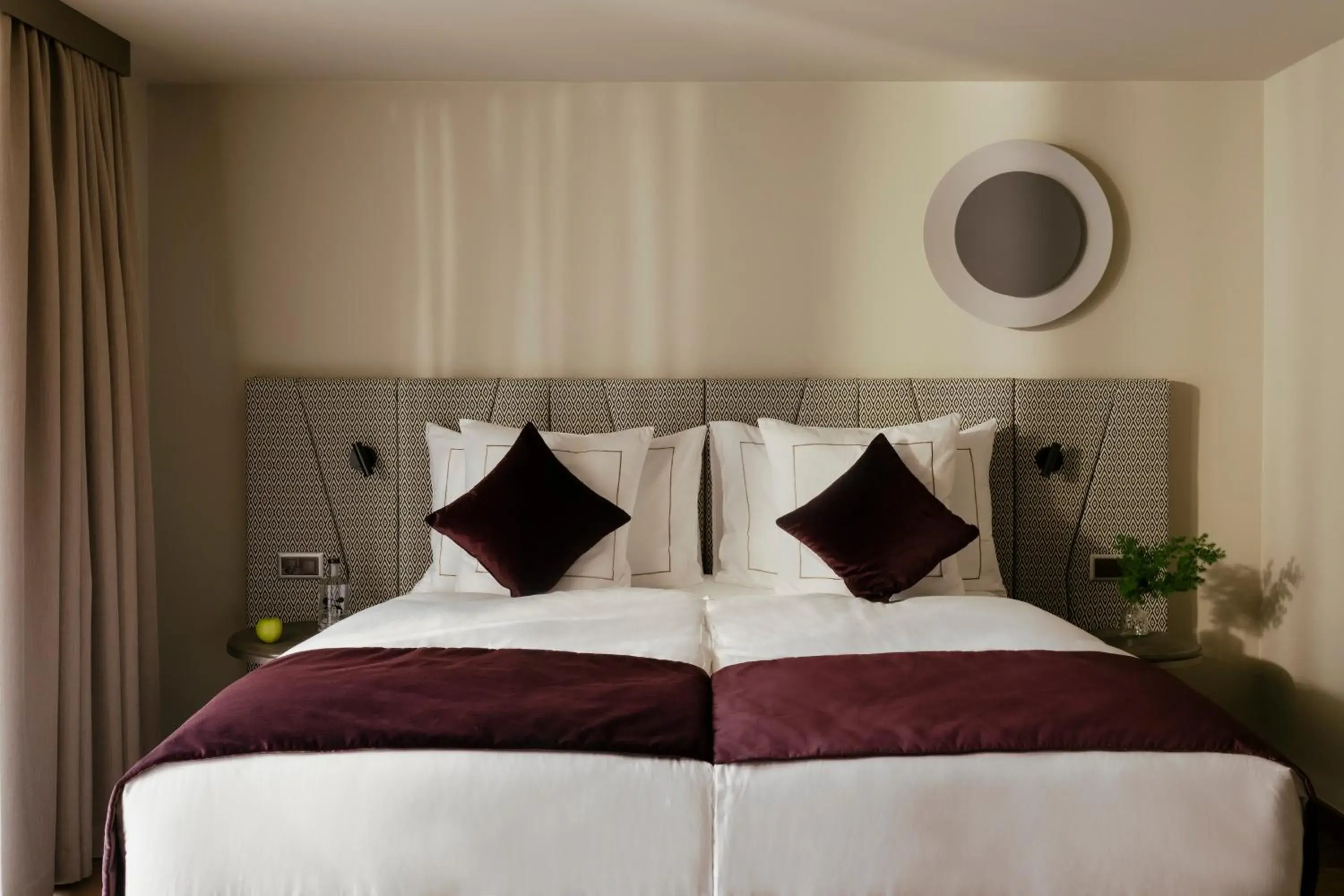 Bed in SCHLOSS Zermatt - CBD & Adaptogenic Spa and Sport Hotel Bed in SCHLOSS Zermatt - CBD & Adaptogenic Spa and Sport Hotel