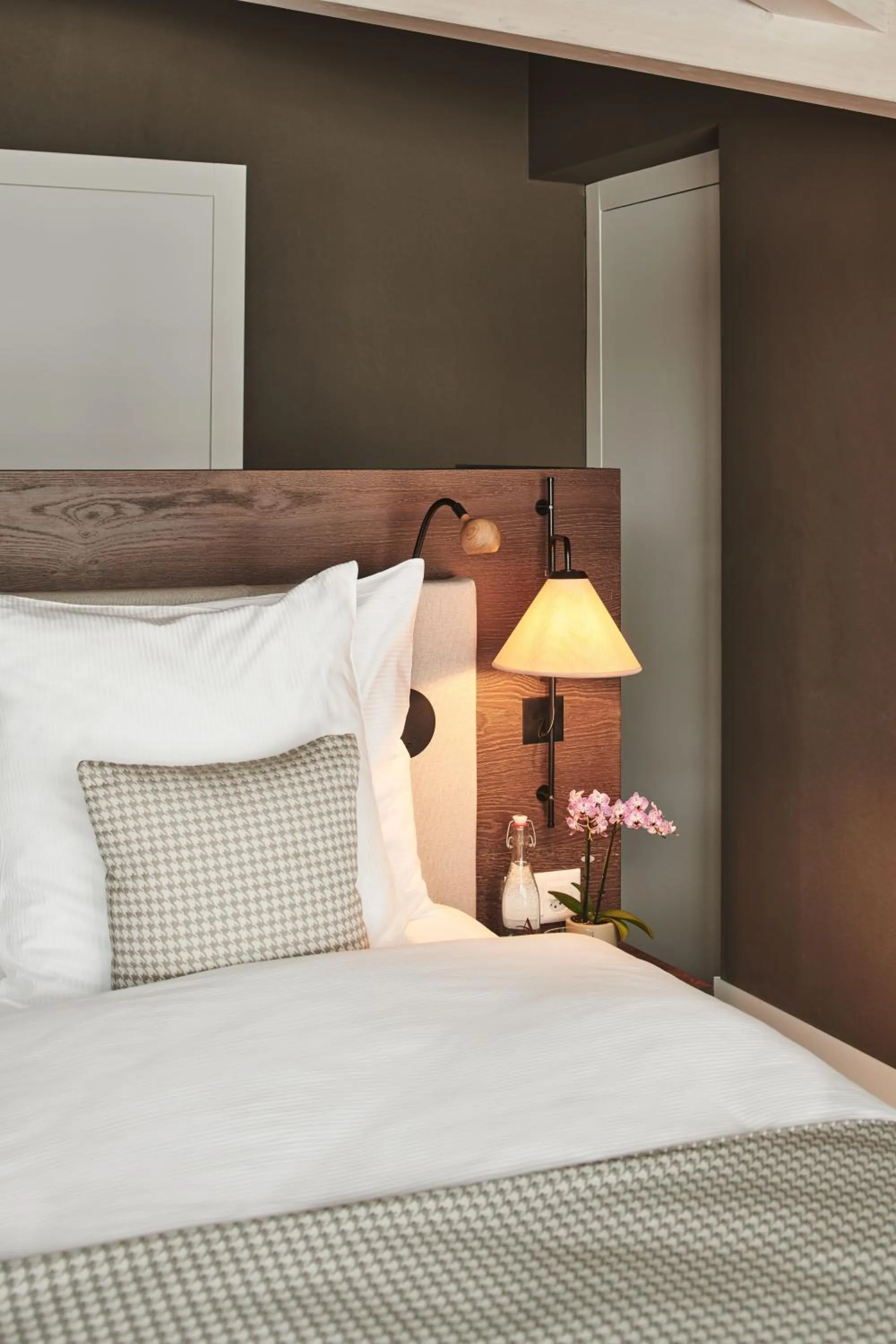 Bed in SCHLOSS Zermatt - CBD & Adaptogenic Spa and Sport Hotel