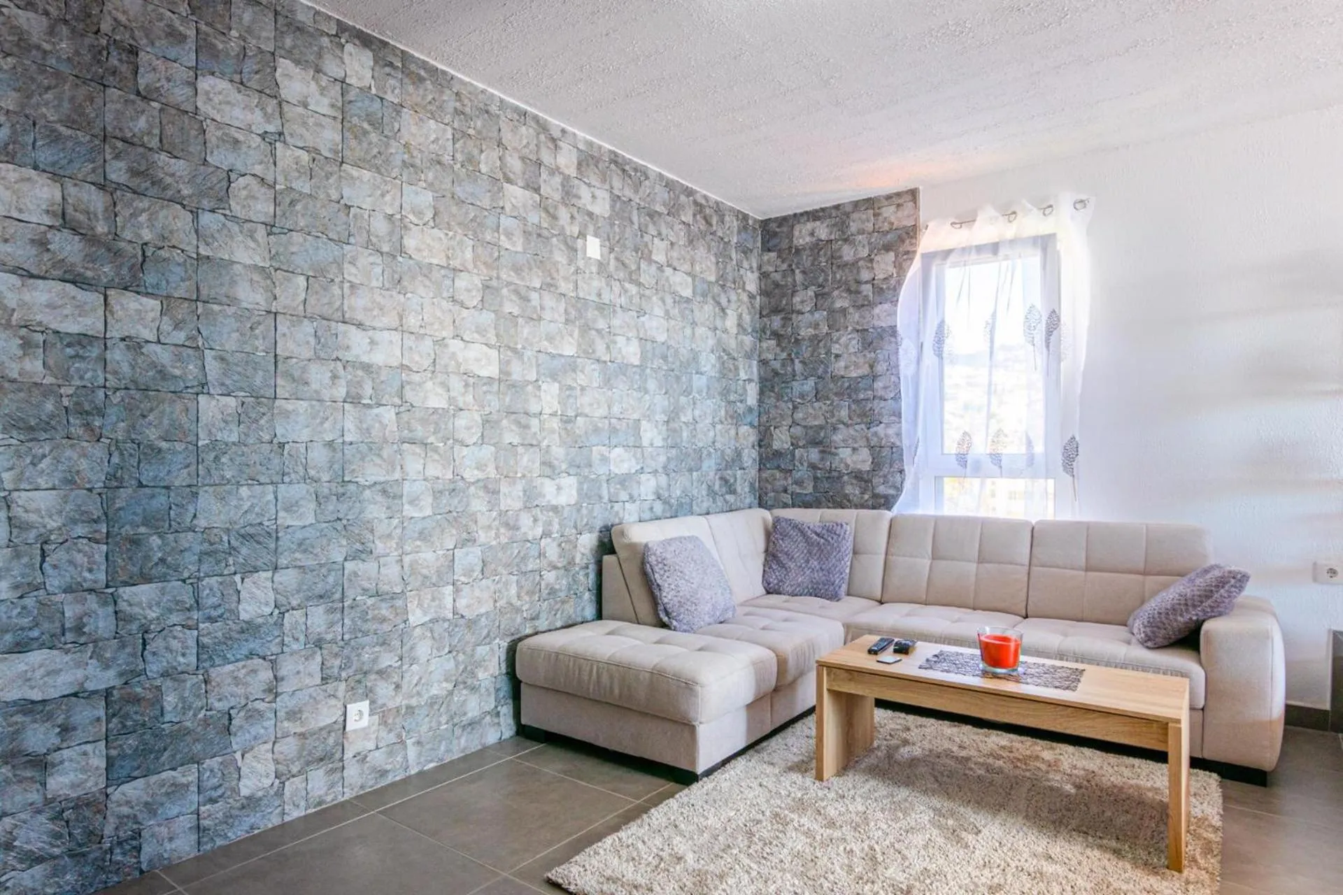 Living room in Flowers Island house 2