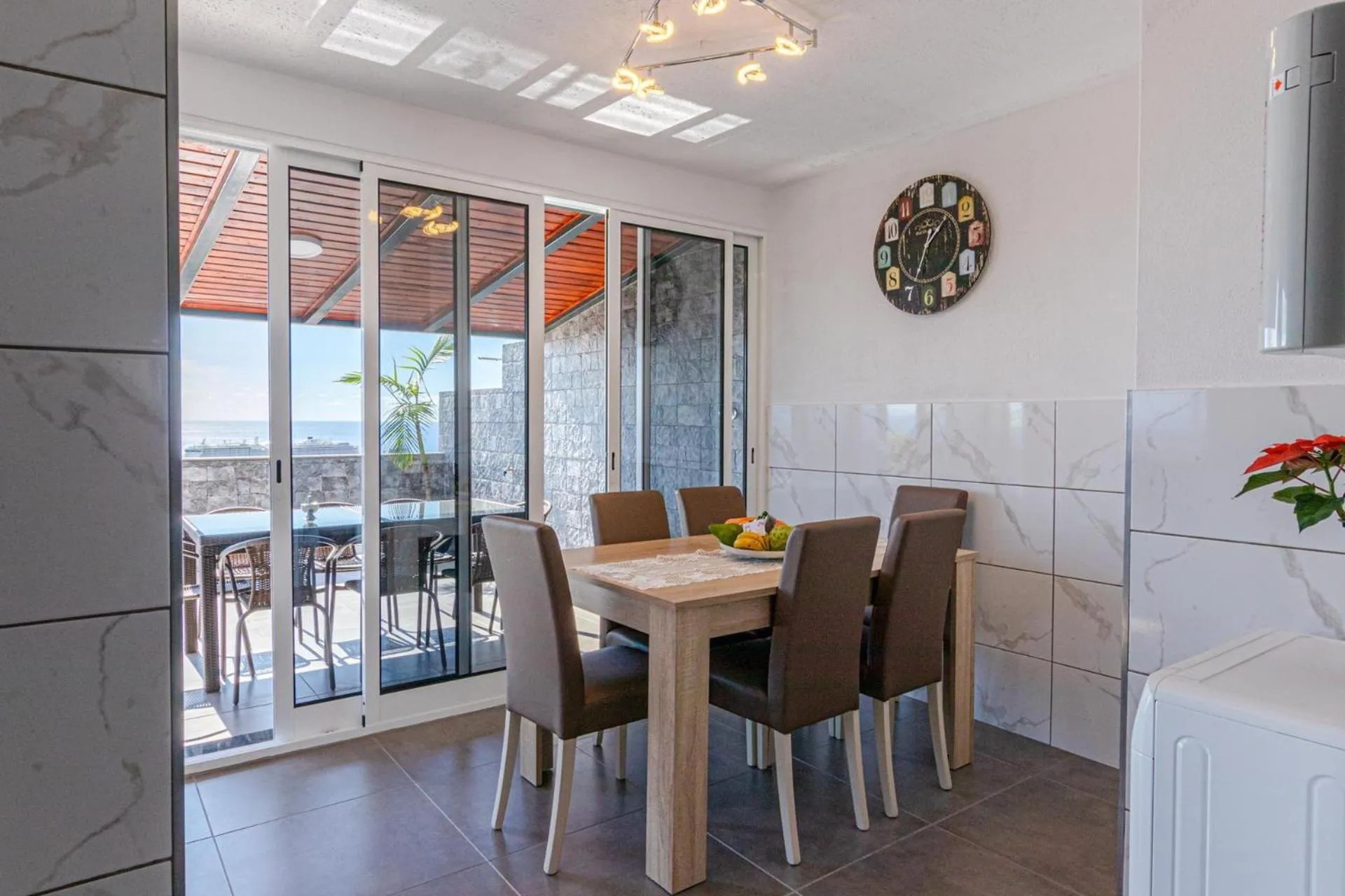 Dining area in Flowers Island house 2
