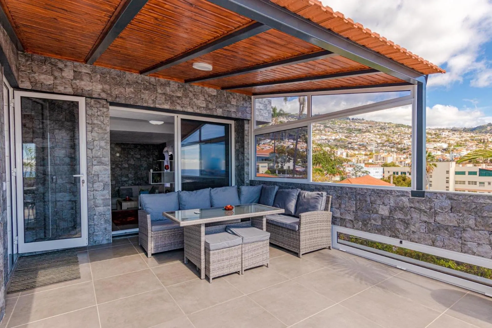 Seating area in Flowers Island house 2