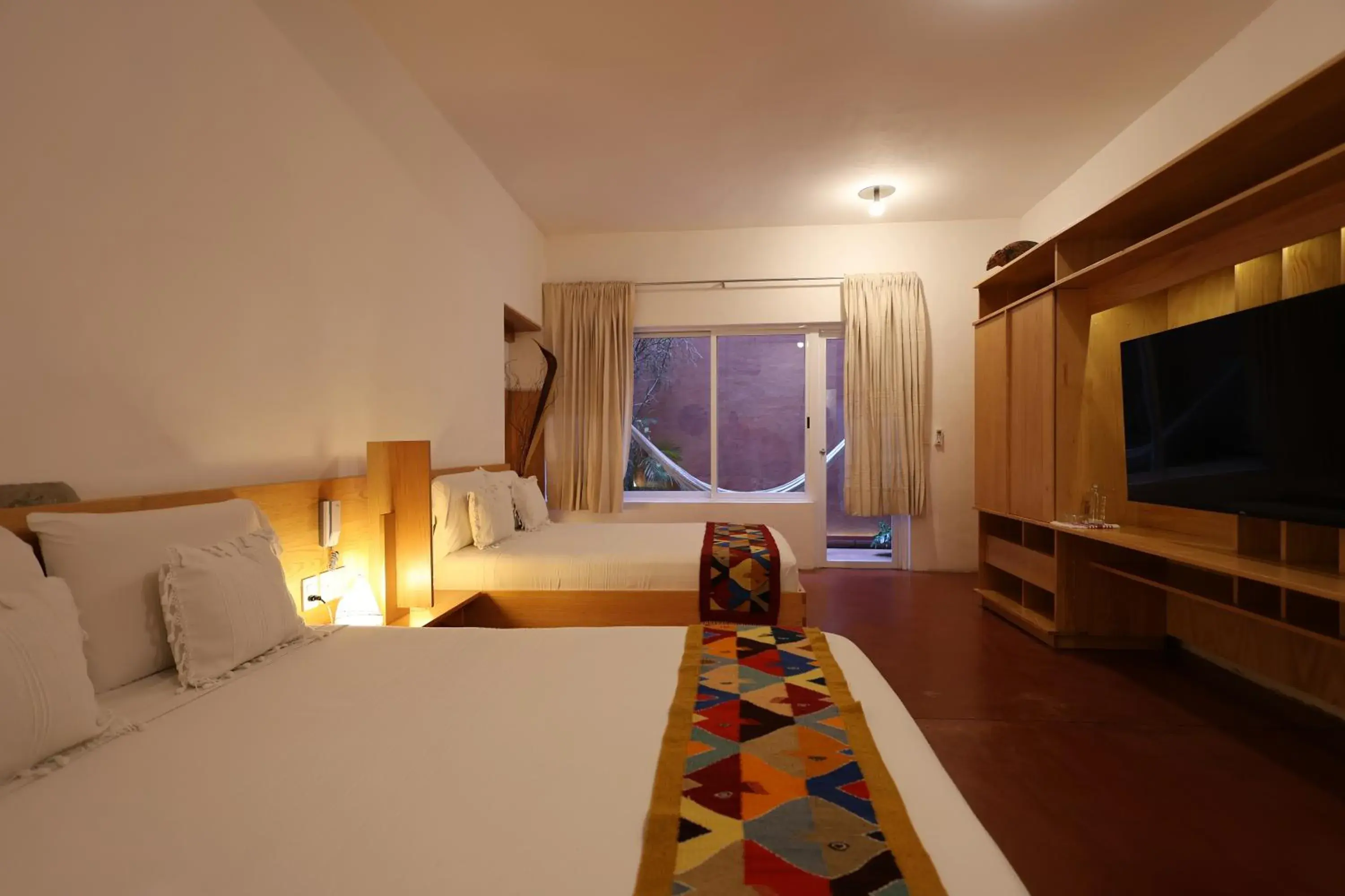 Double Room with Two Double Beds with Patio in Hotel Ayook Double Room with Two Double Beds with Patio in Hotel Ayook