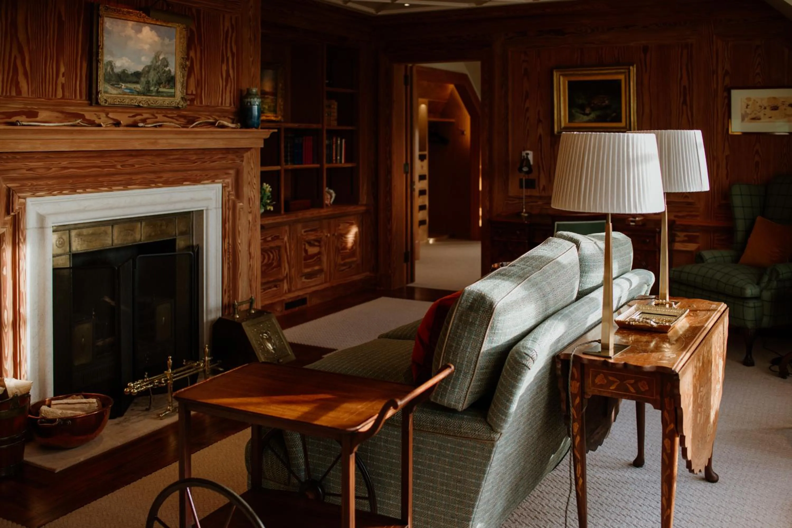 Living room in Links House at Royal Dornoch