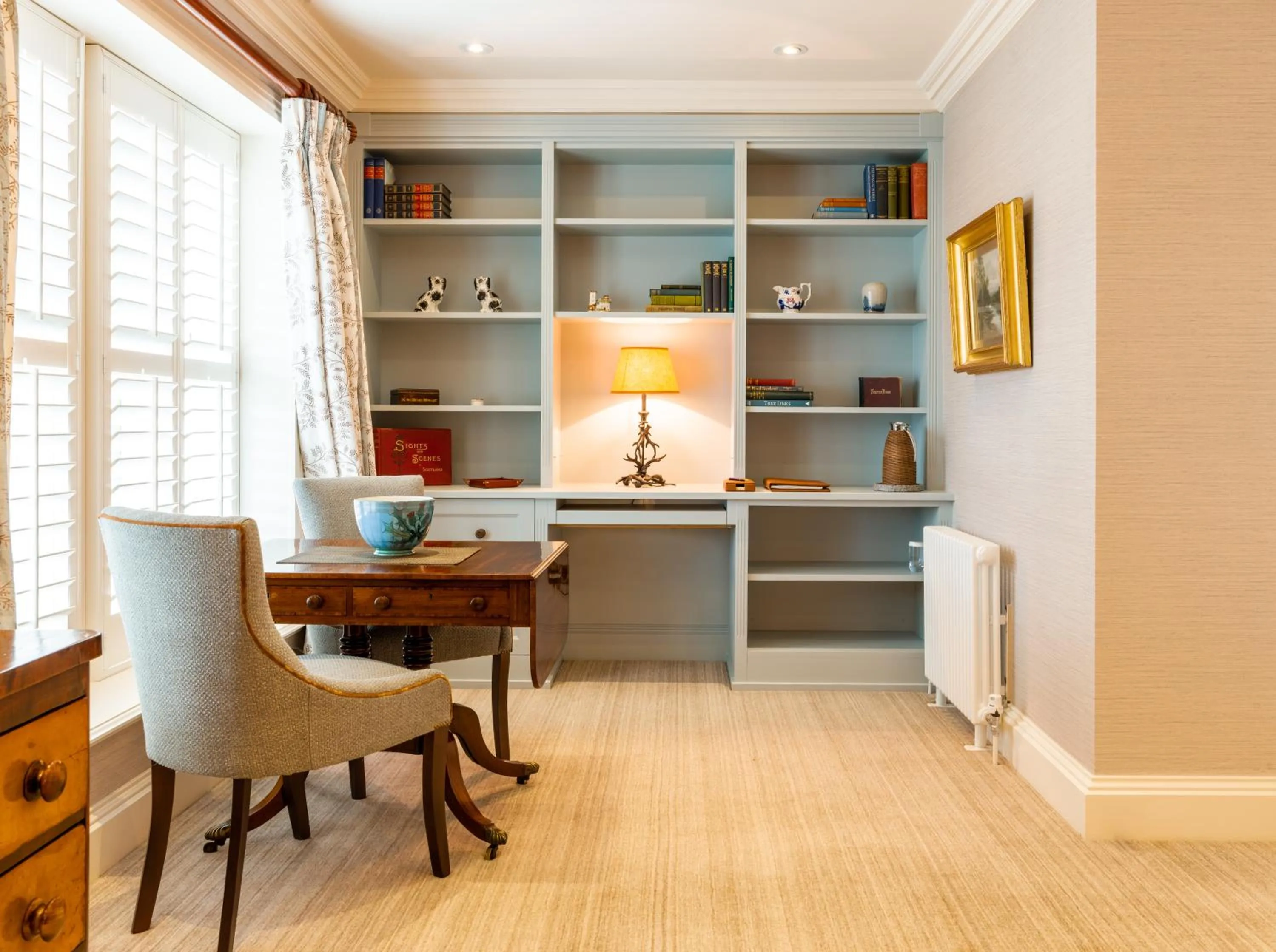 Living room in Links House at Royal Dornoch