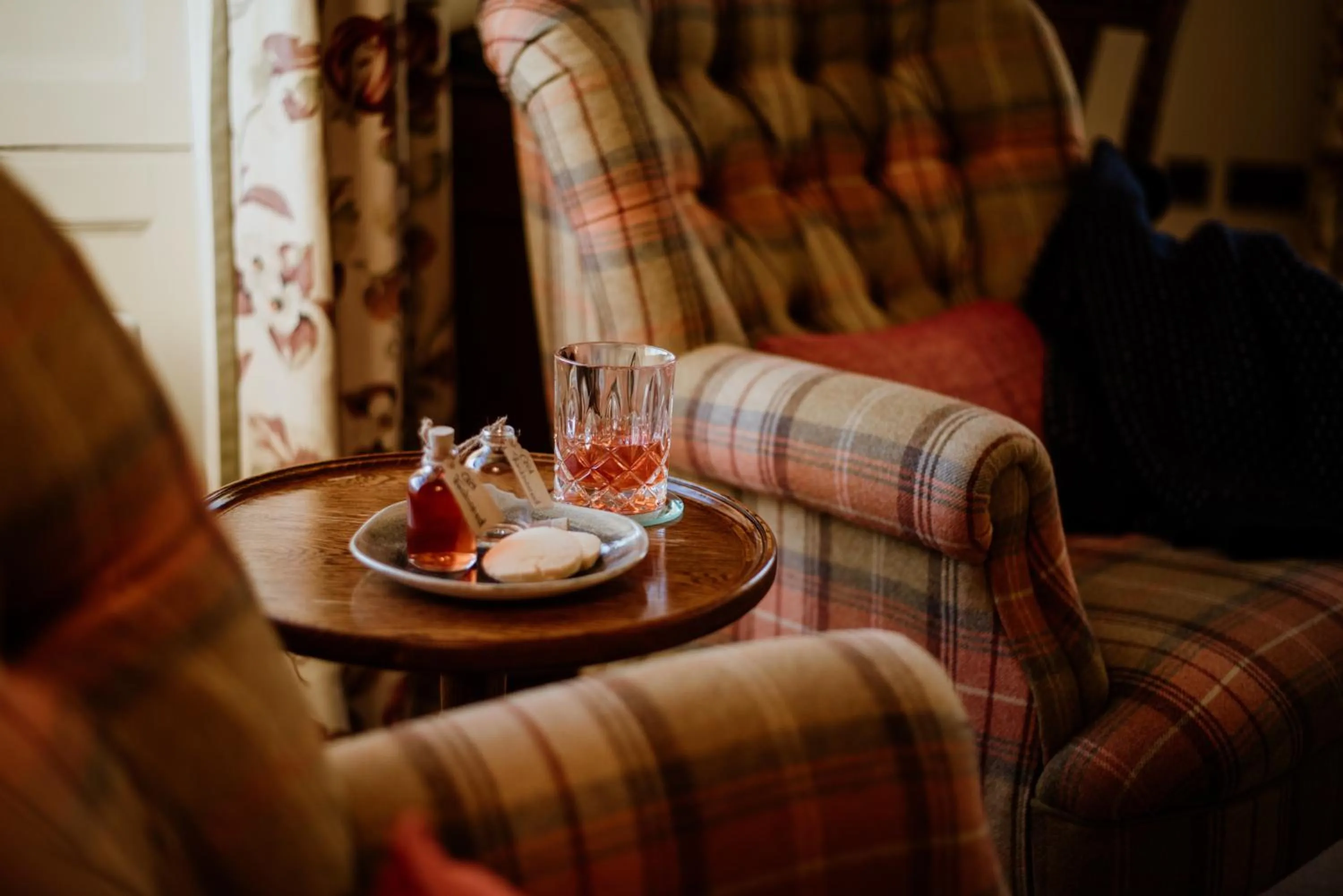 Seating area in Links House at Royal Dornoch