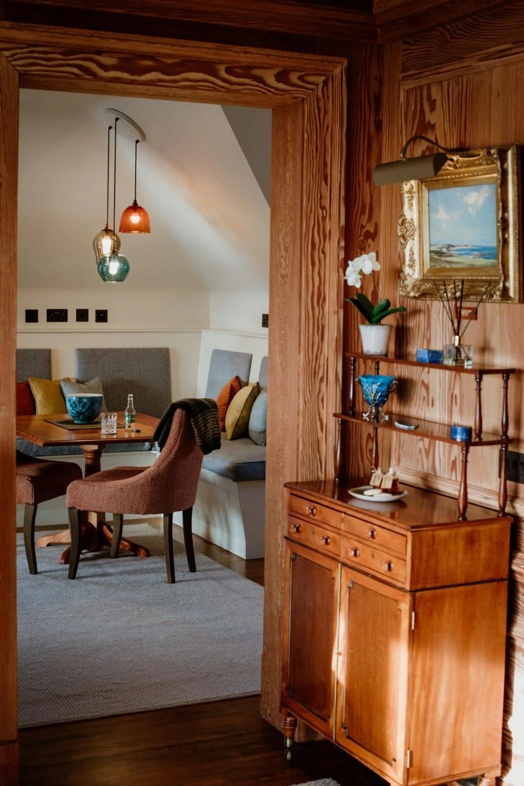 Living room in Links House at Royal Dornoch