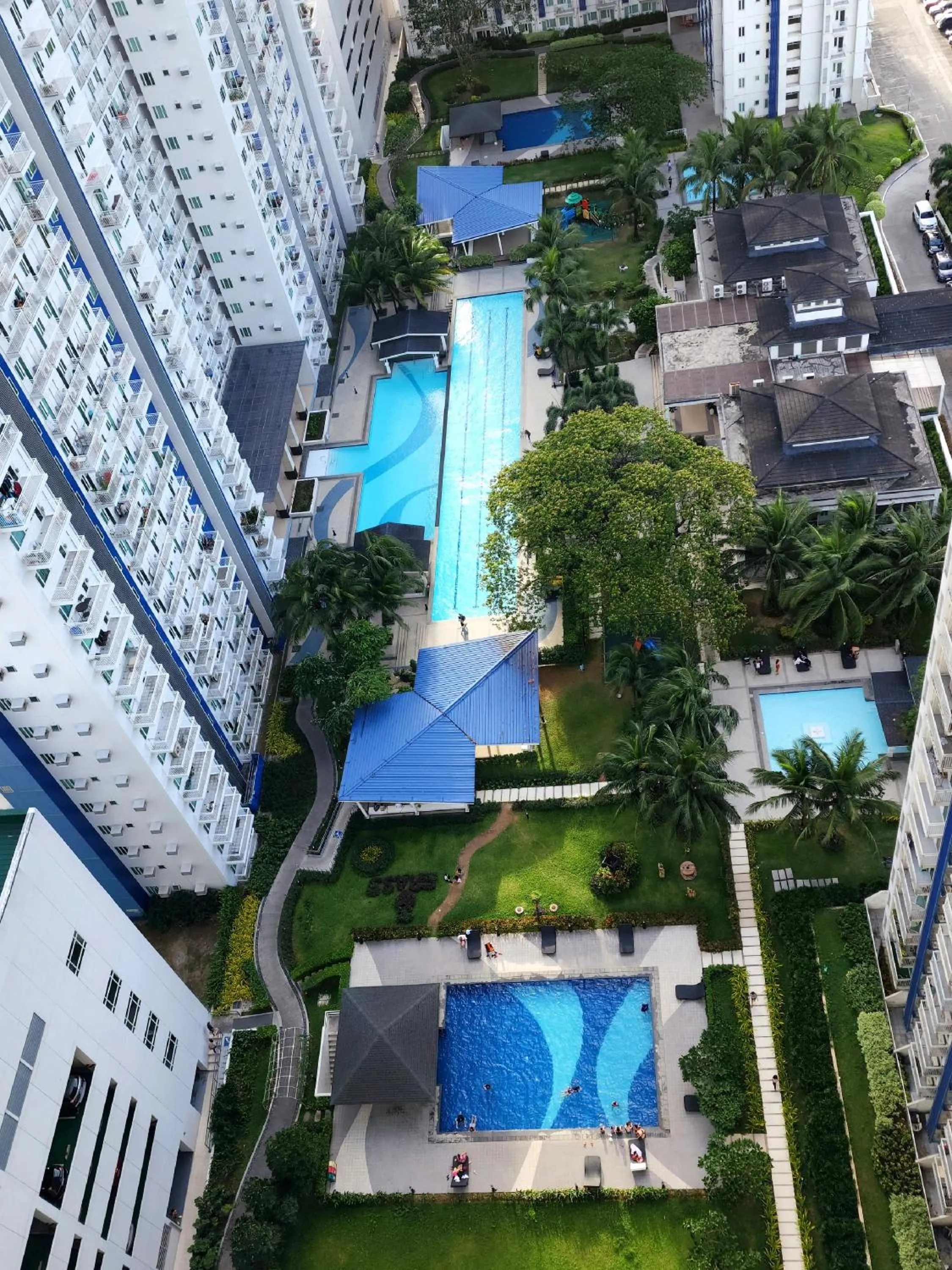 Swimming pool in High-Tech Studio at Grass Residences -2 persons only, Quezon City