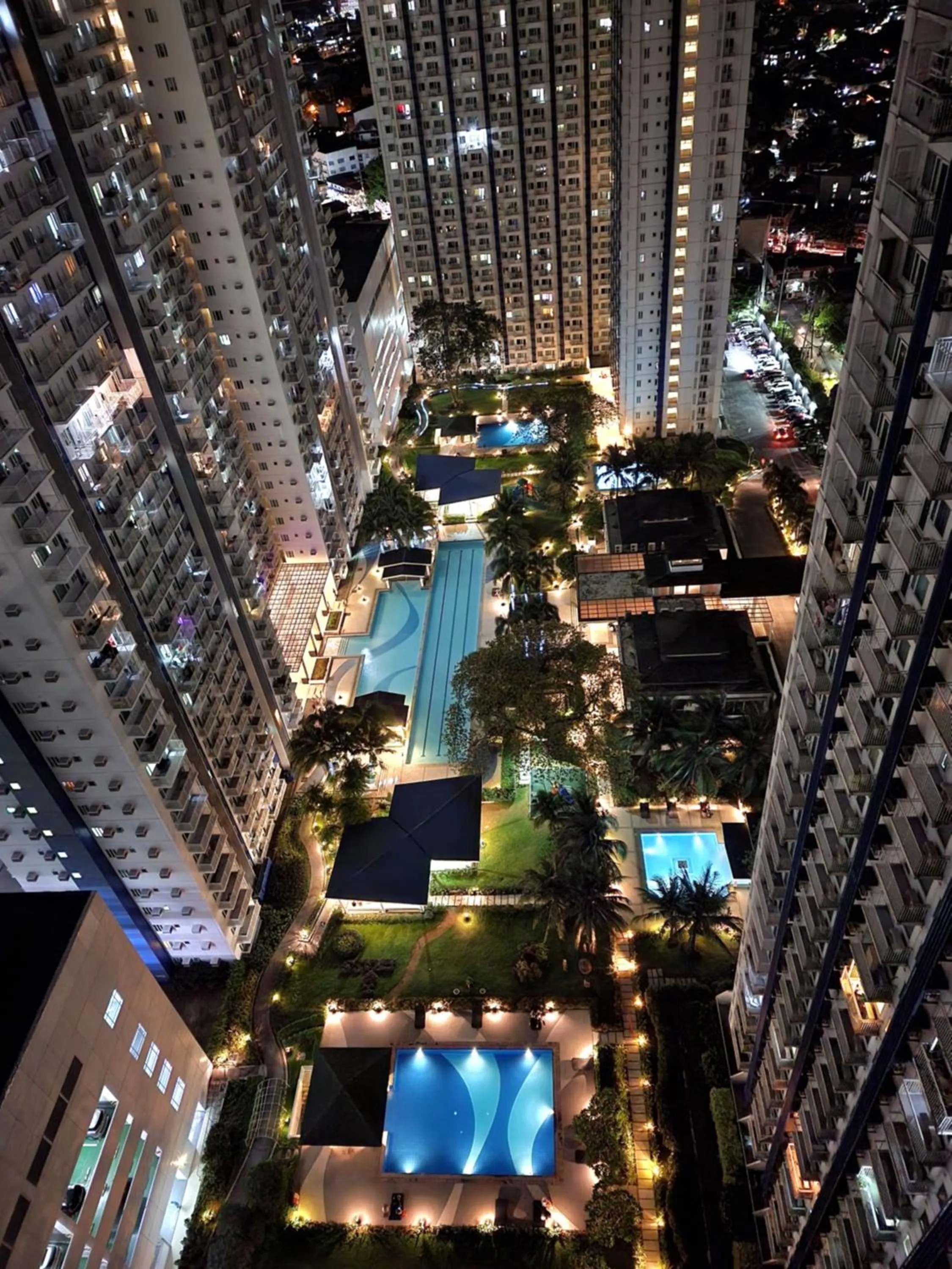 Swimming pool in High-Tech Studio at Grass Residences -2 persons only, Quezon City