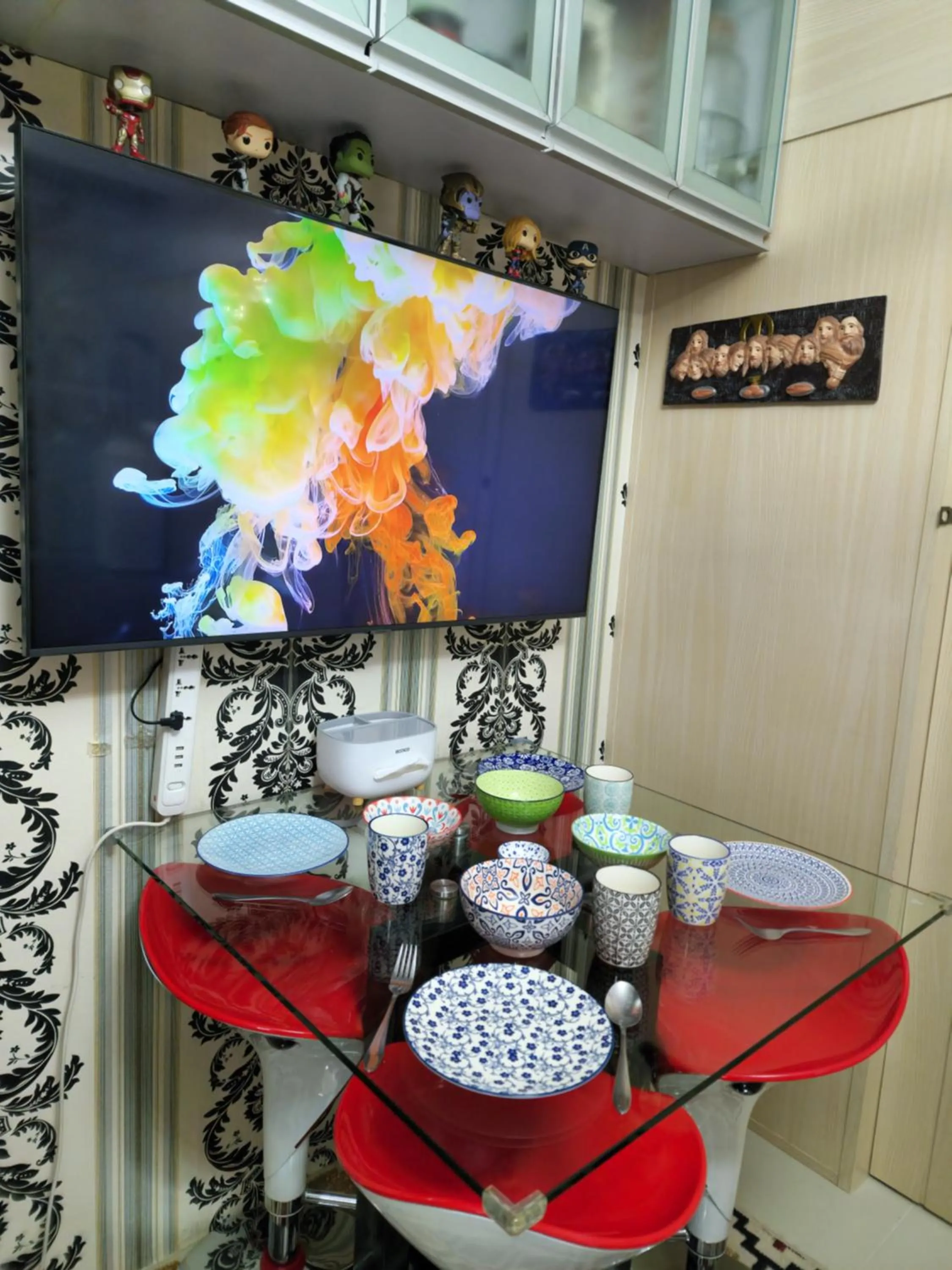 Decorative detail in High-Tech Studio at Grass Residences -2 persons only, Quezon City