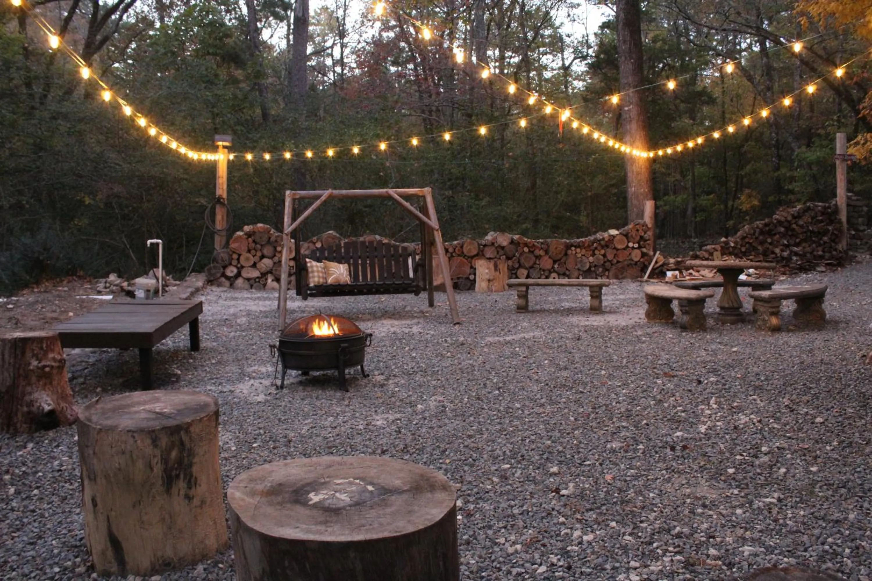 Seating area in Hilltop Manor B&B