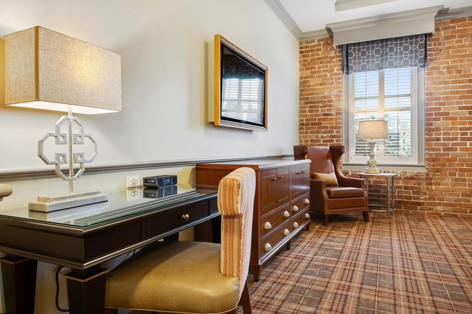 Seating area in The Brakeman Hotel