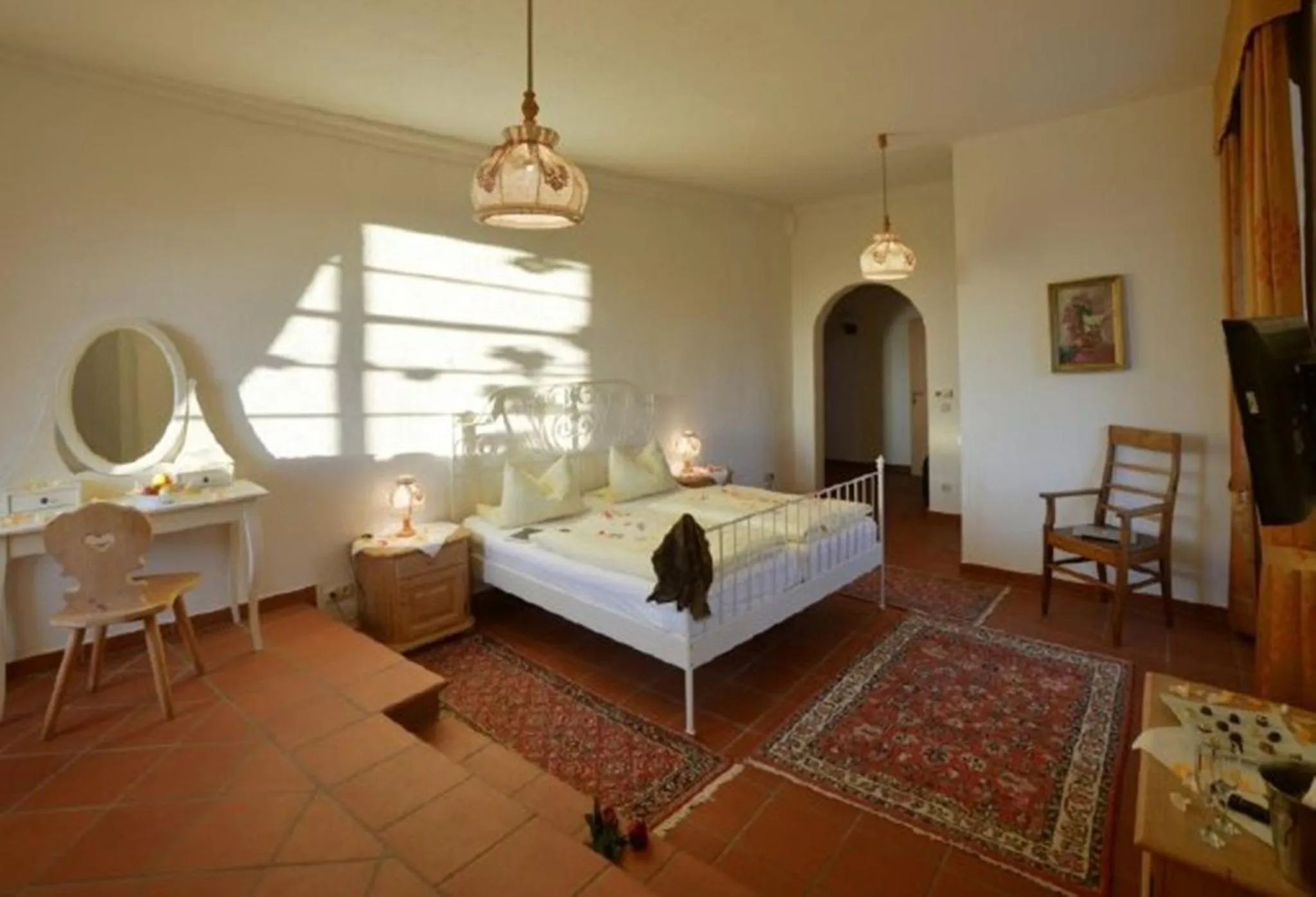 Photo of the whole room, Bed in Schloss Wiesenthau