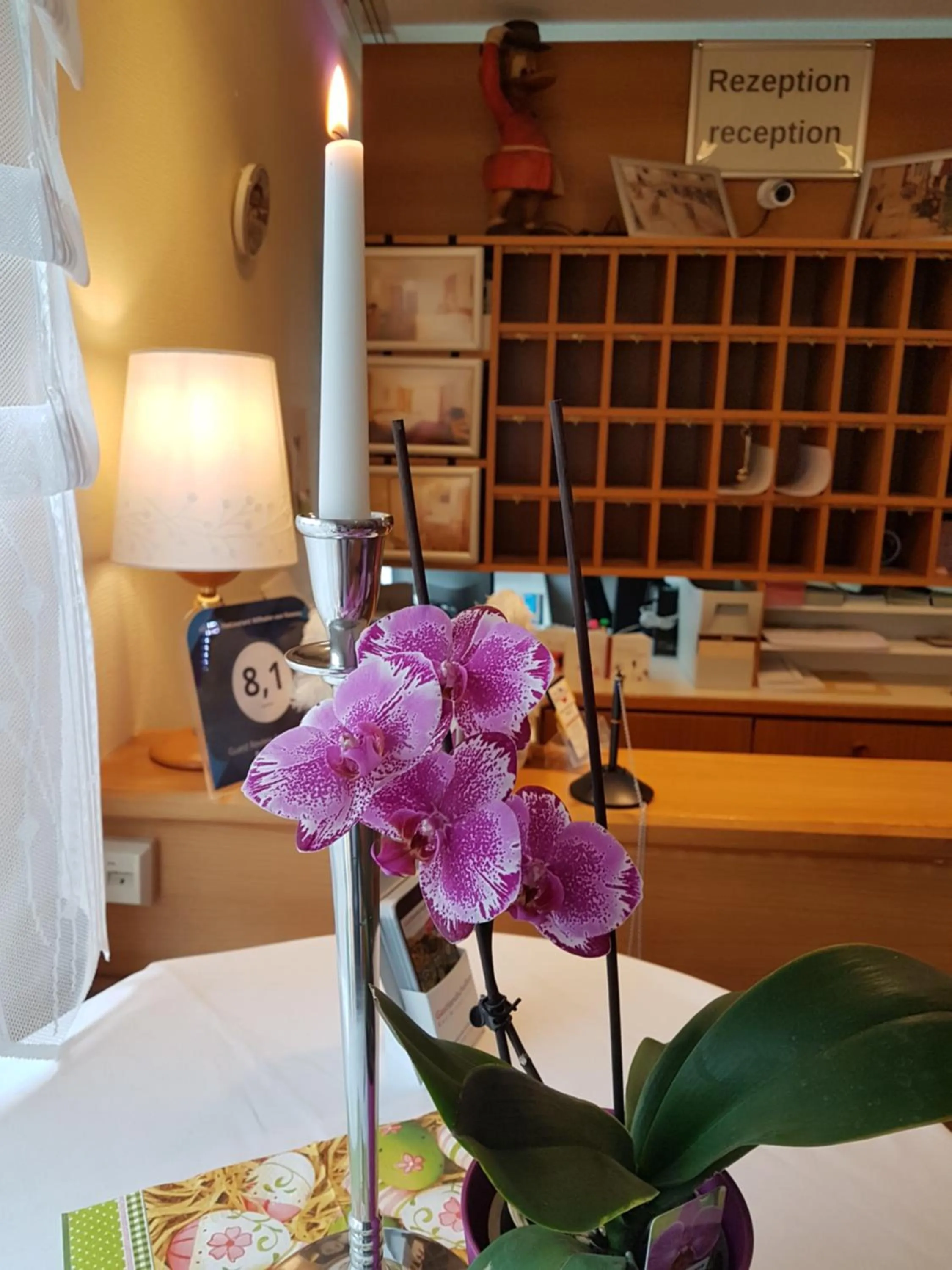 Decorative detail, Bed in Hotel & Restaurant Wilhelm von Nassau