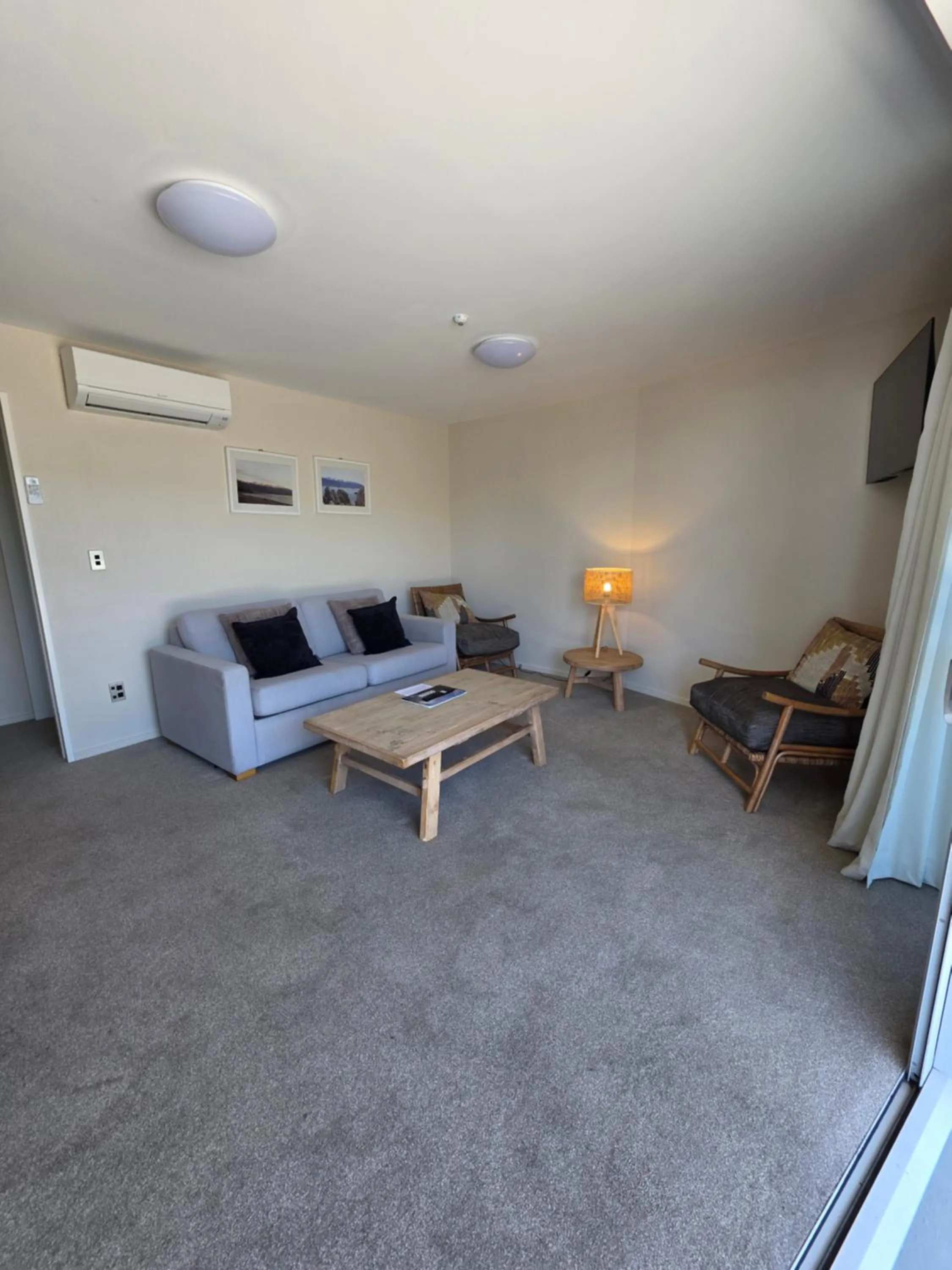 Living room in Kaikoura Waterfront Apartments