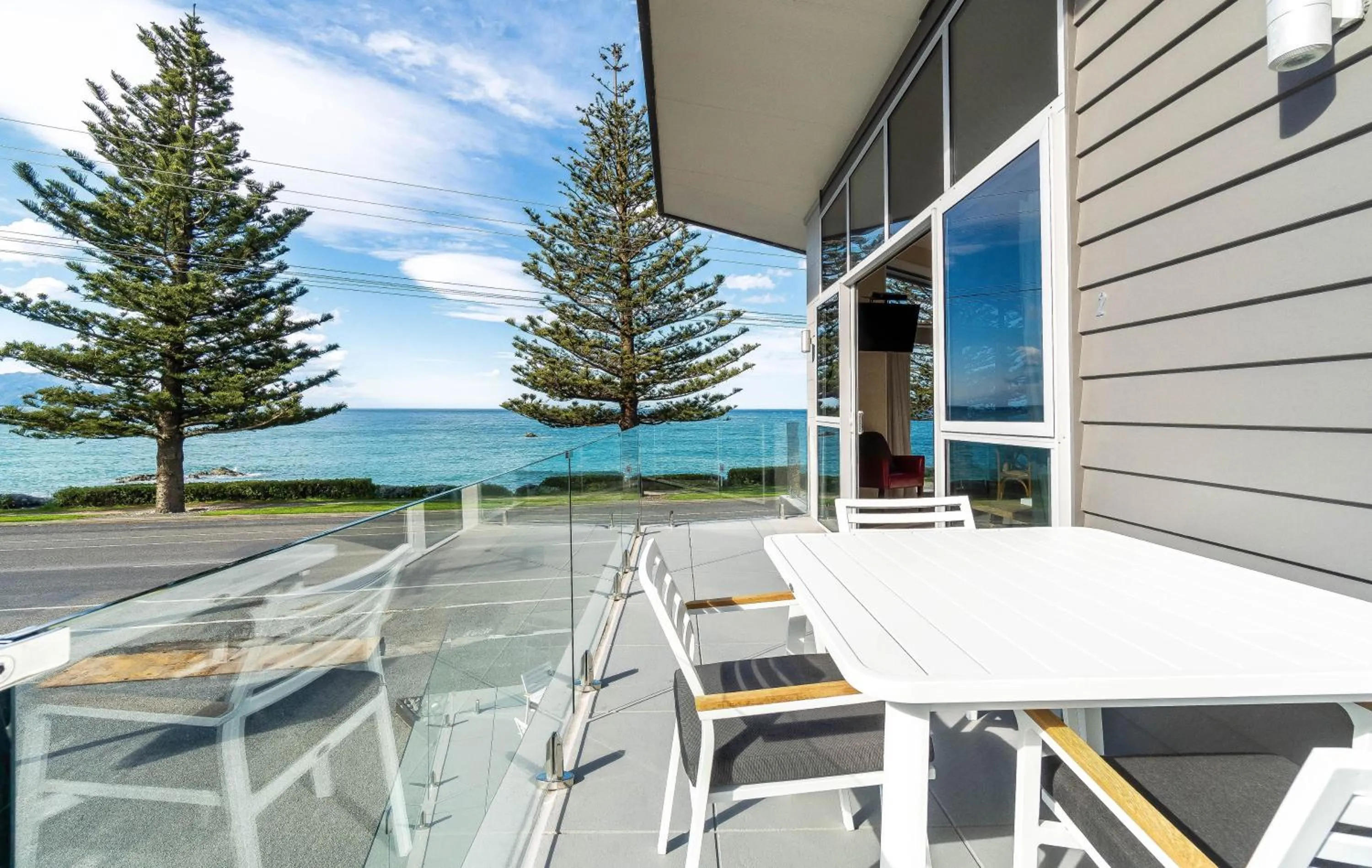 Balcony/Terrace in Kaikoura Waterfront Apartments