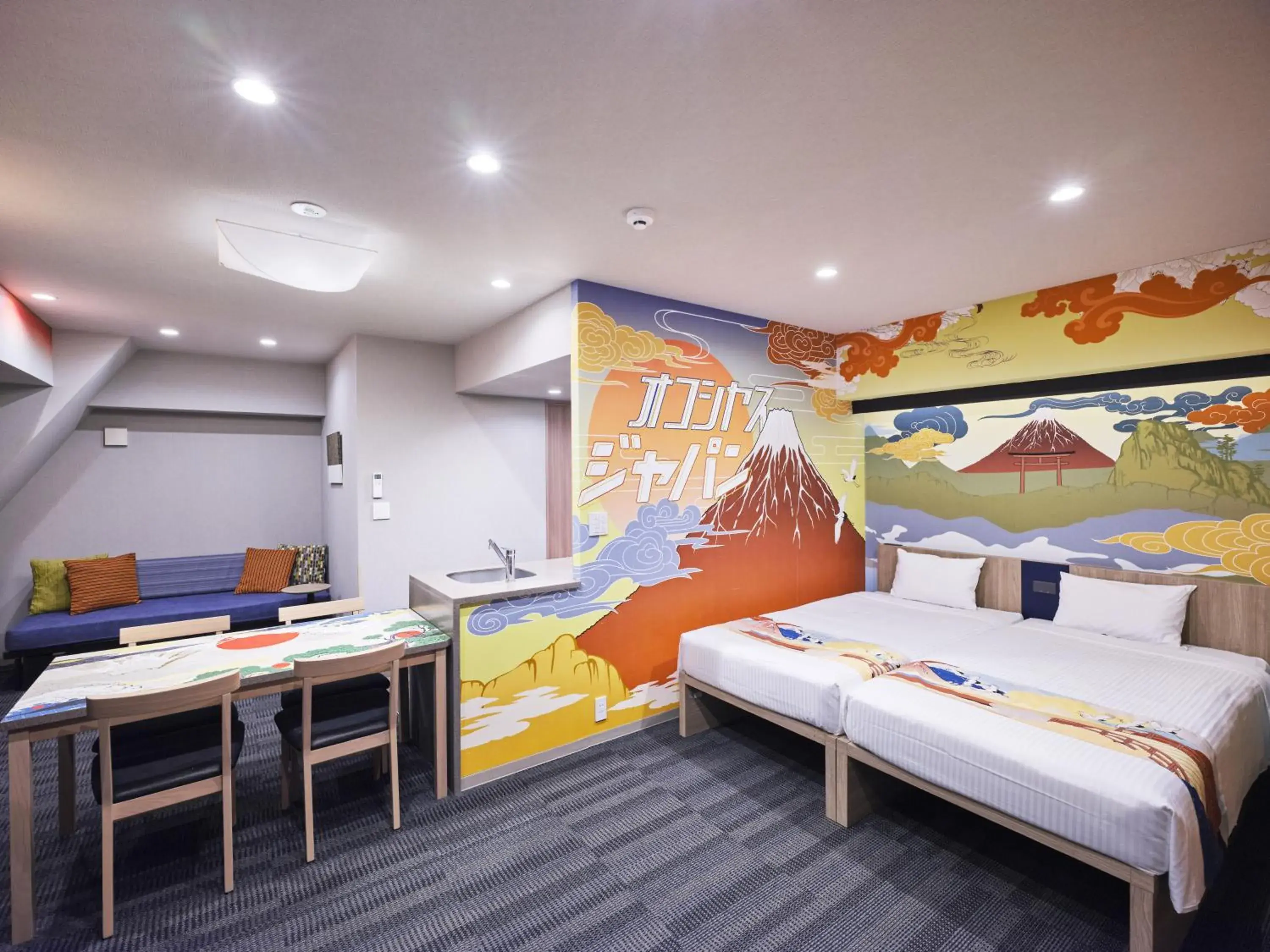 Bed in MONday Apart Premium HAMAMATSUCHO Bed in MONday Apart Premium HAMAMATSUCHO