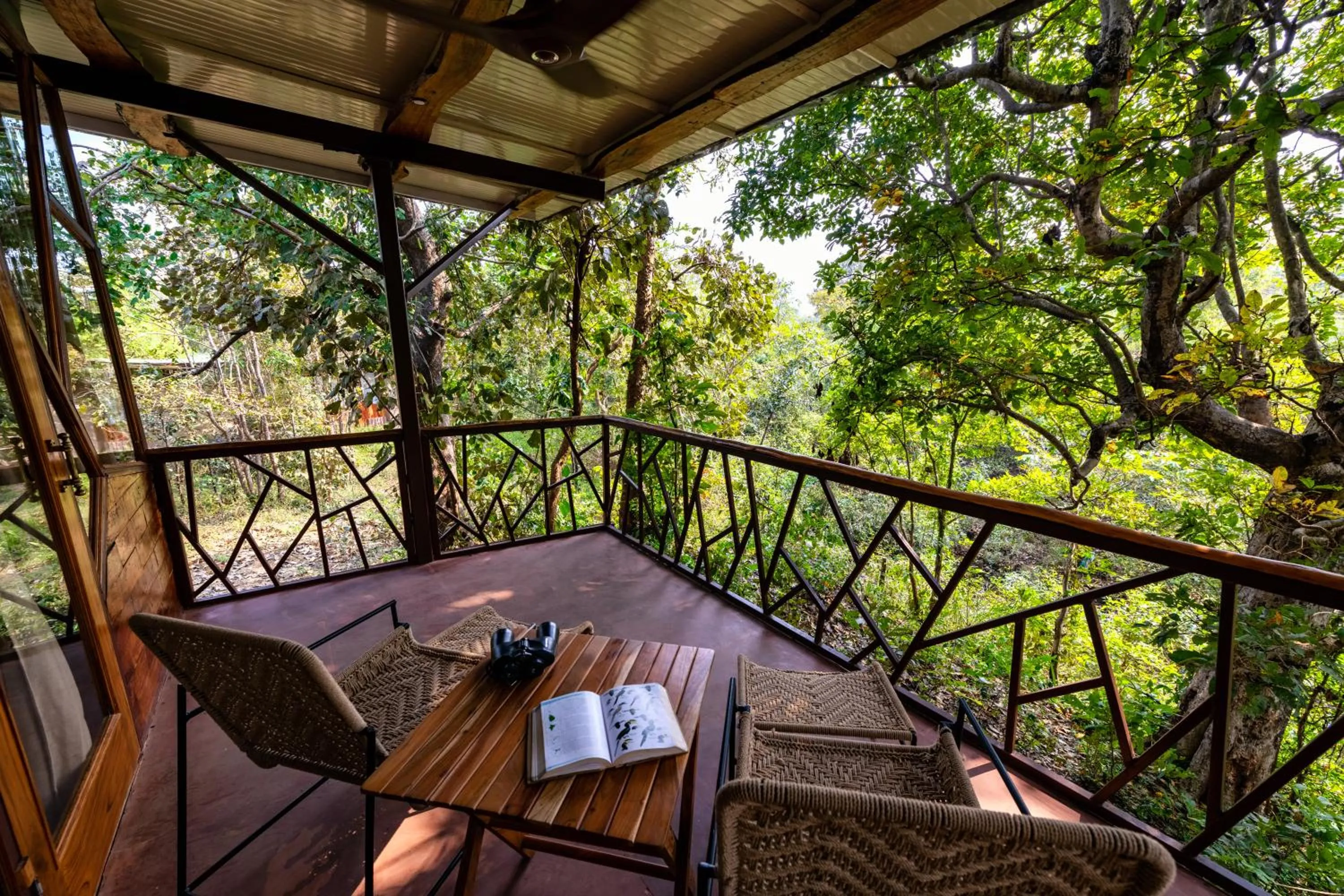 Balcony/Terrace in Kanha Jungle Camp