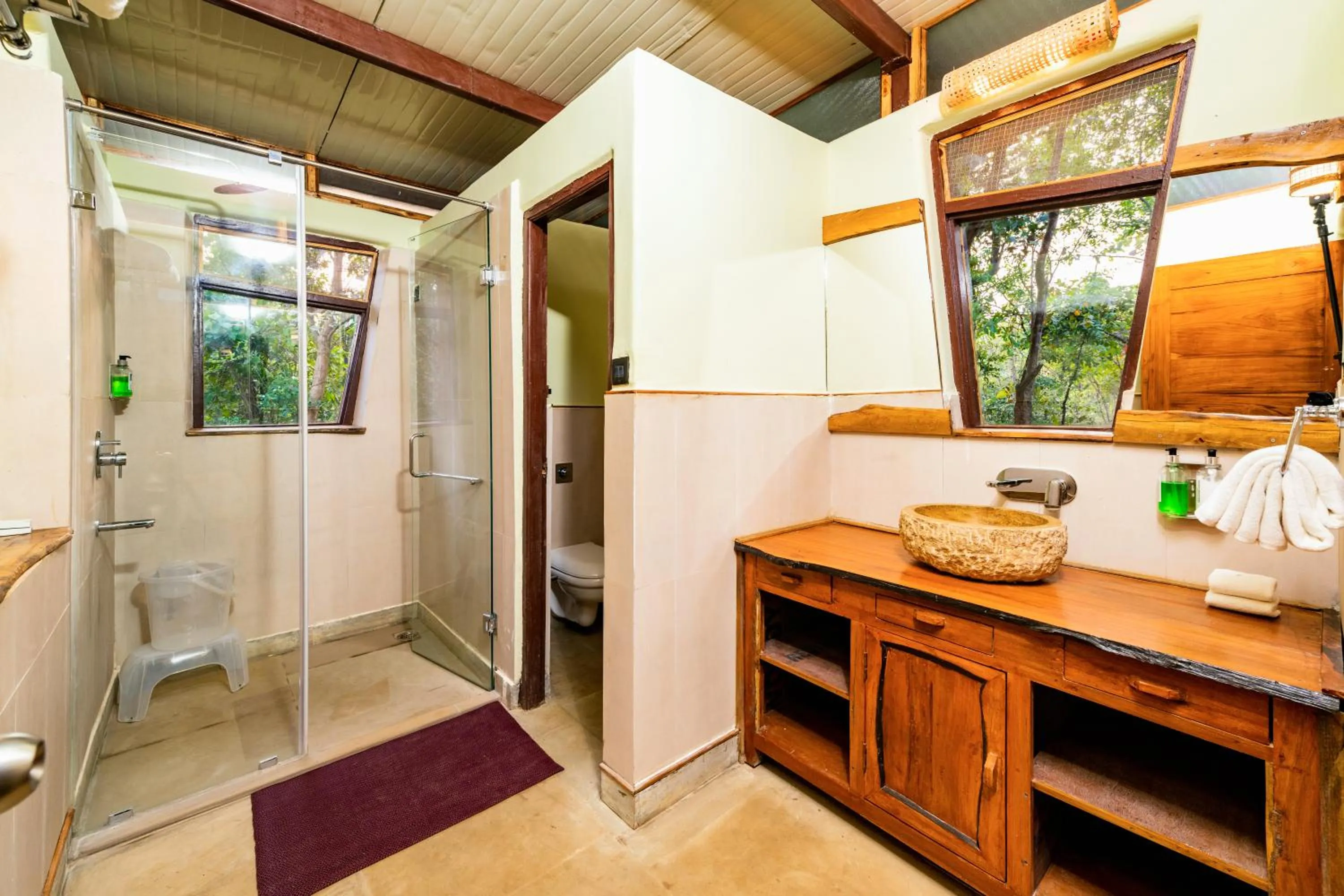 Shower in Kanha Jungle Camp