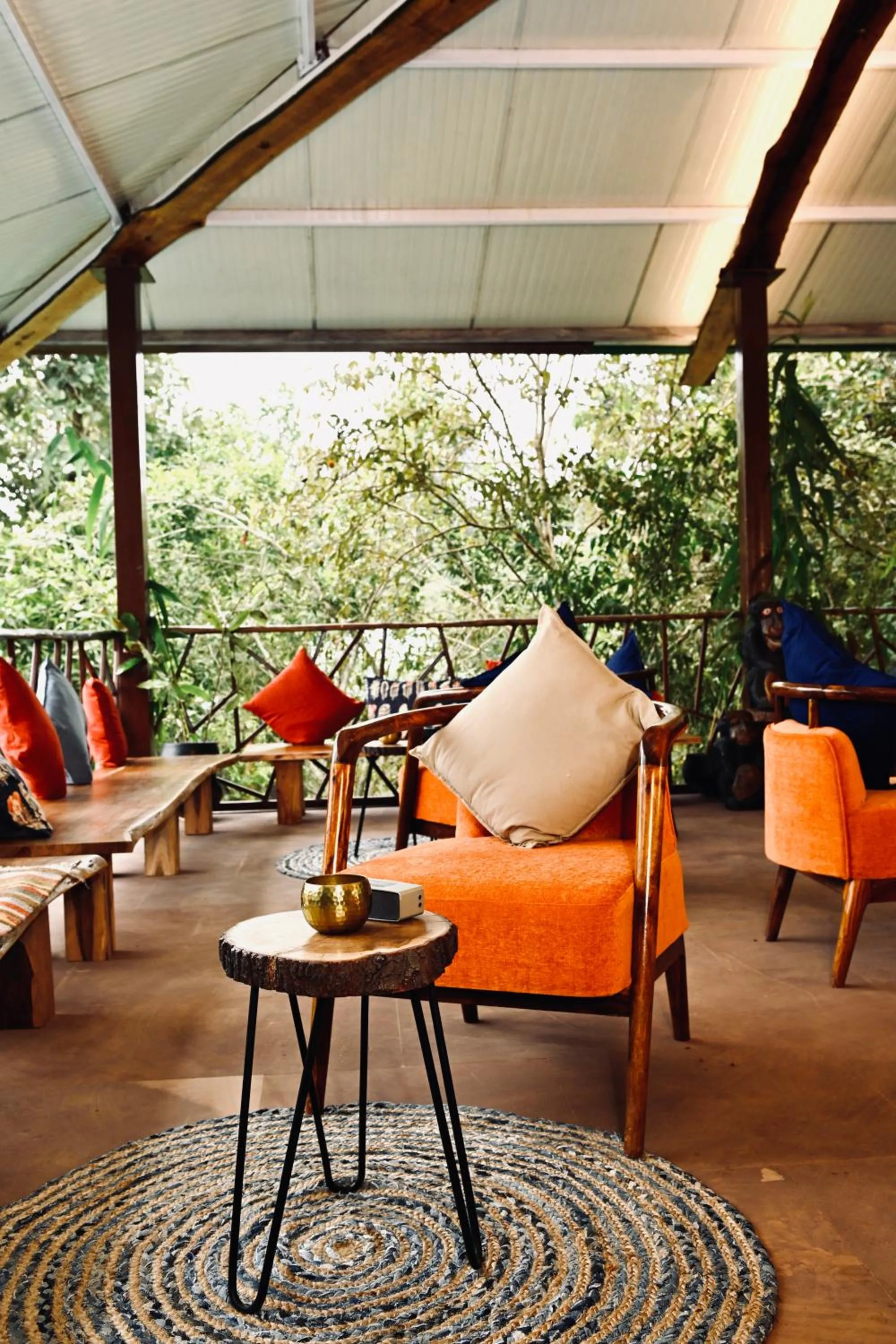Seating area in Kanha Jungle Camp