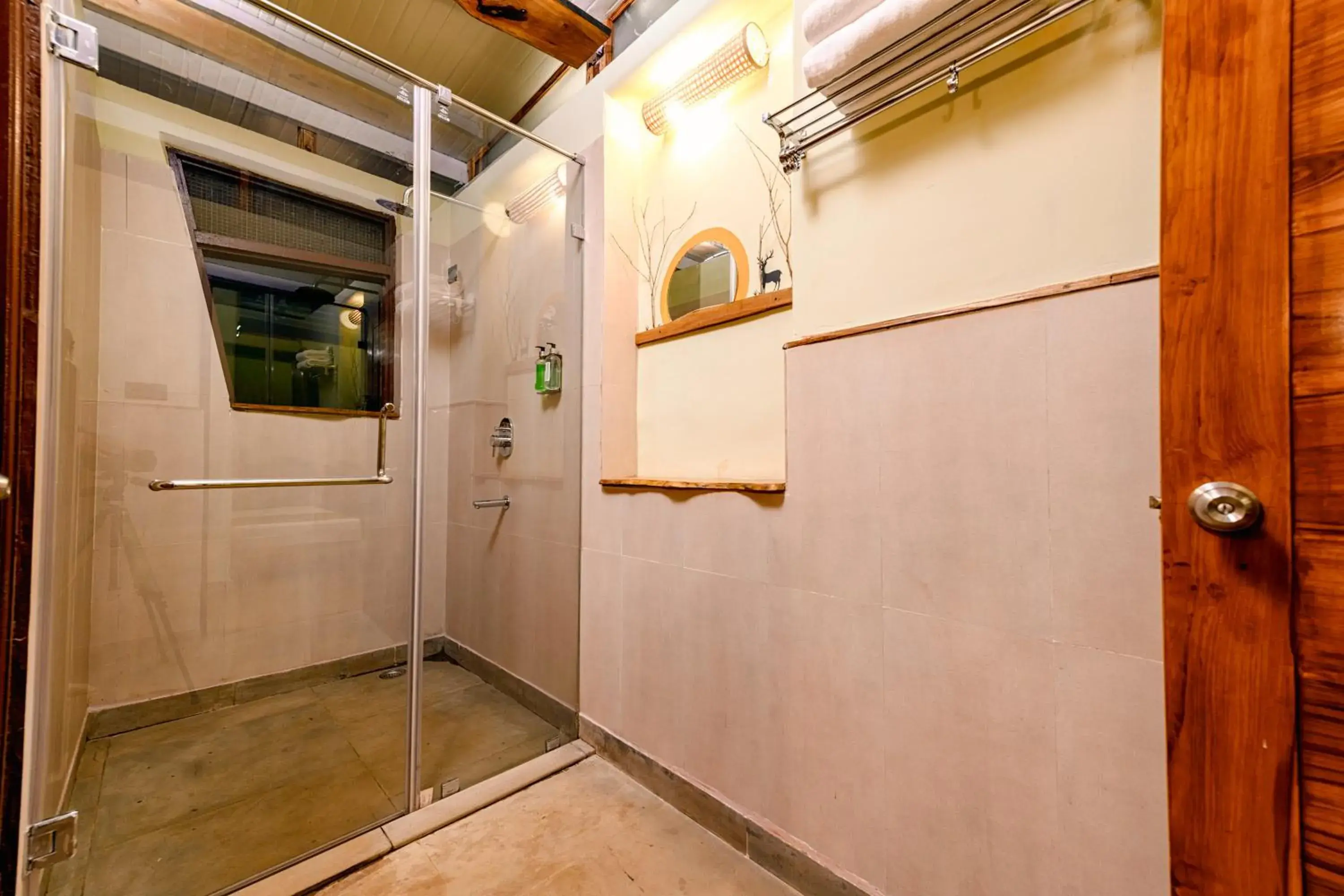 Bathroom in Kanha Jungle Camp Bathroom in Kanha Jungle Camp