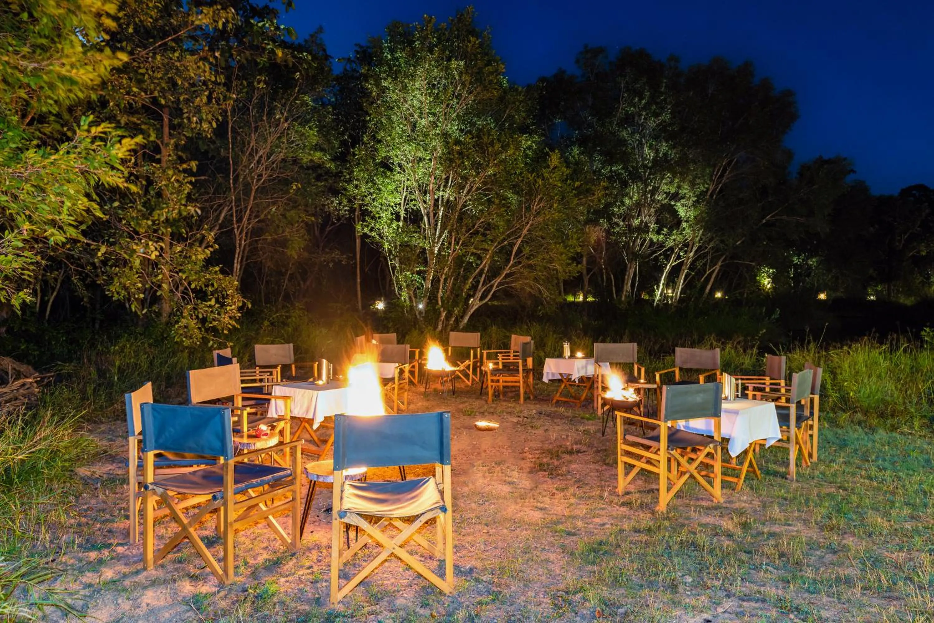 Dining area in Kanha Jungle Camp