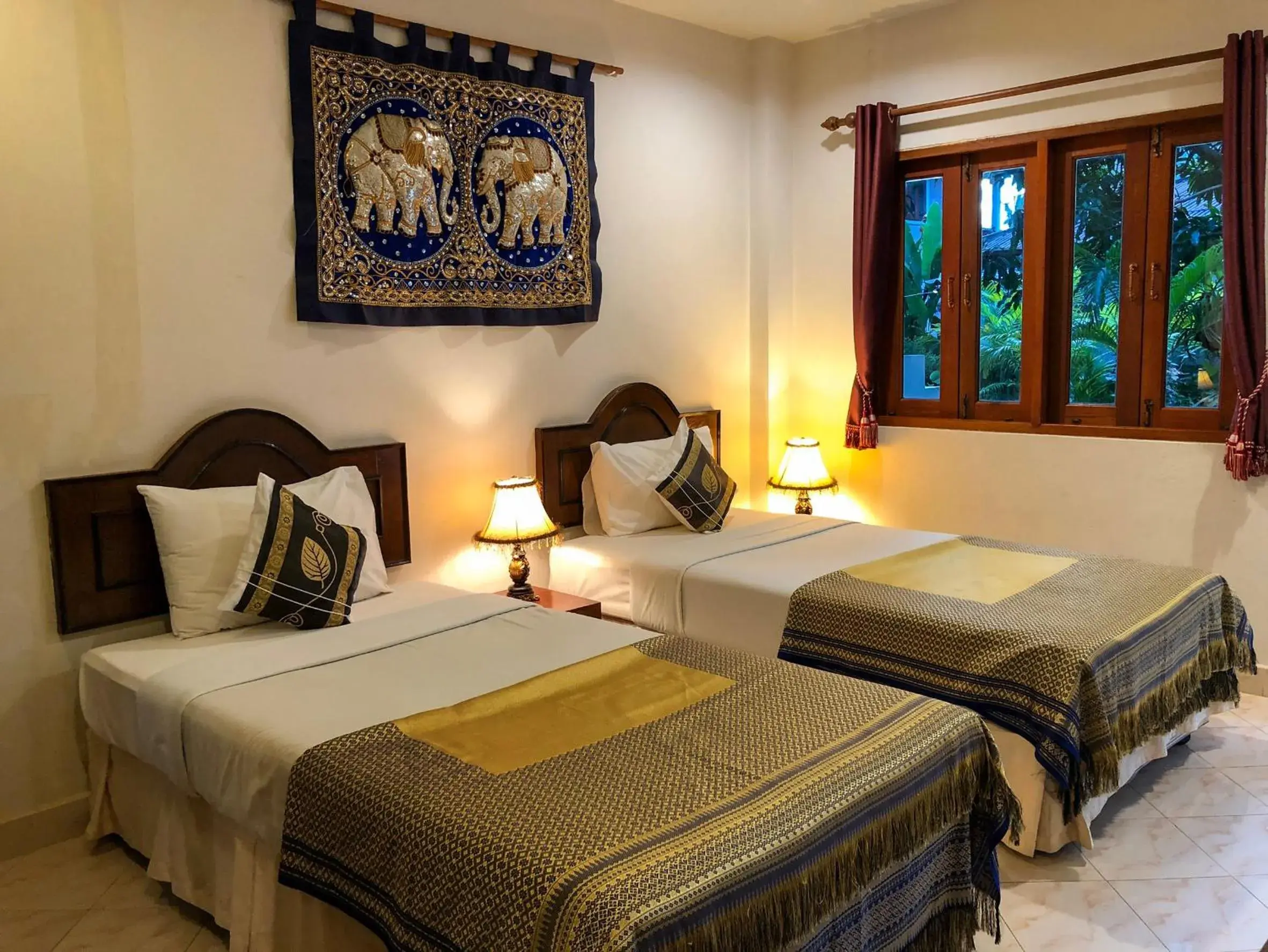 Bed in Ginis Beach Resort Bed in Ginis Beach Resort