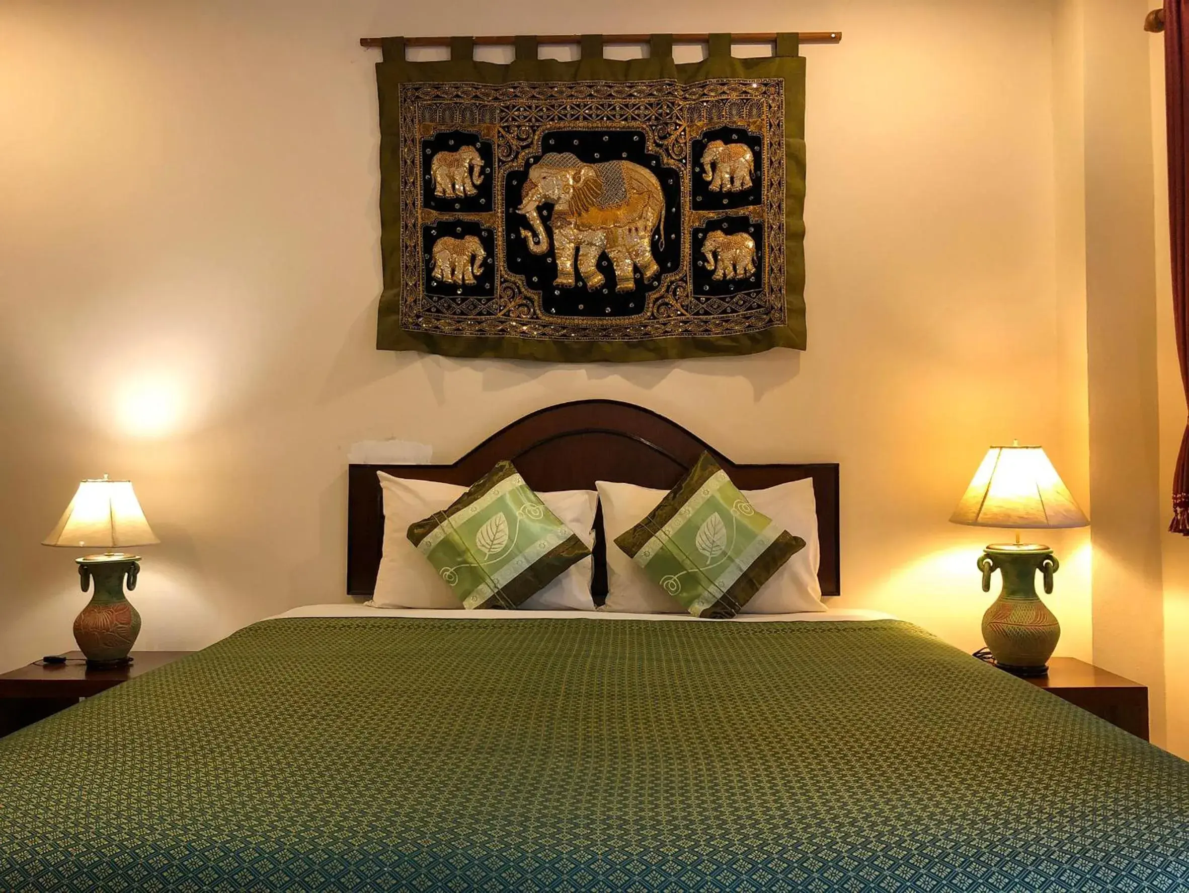 Bed in Ginis Beach Resort Bed in Ginis Beach Resort