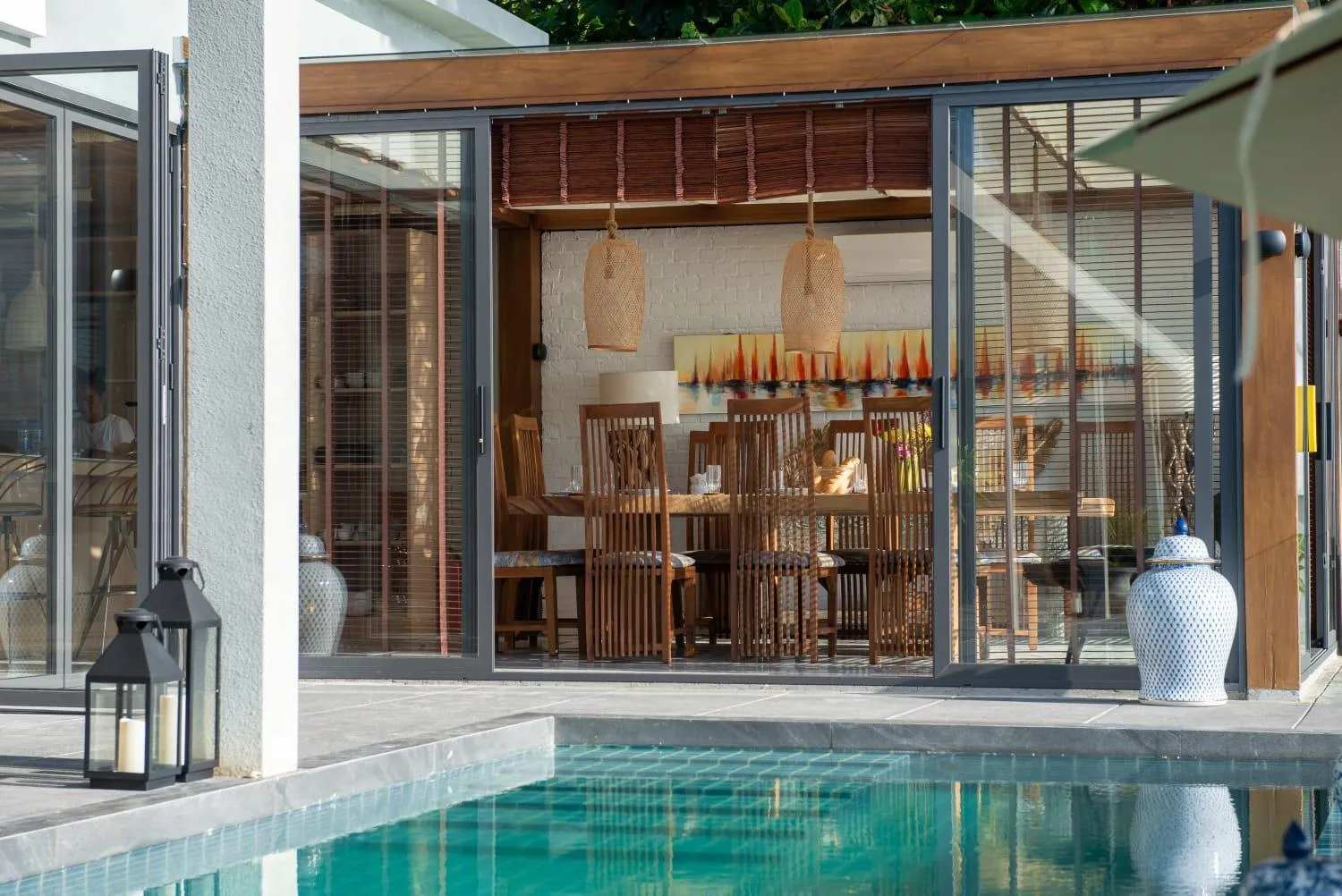 Dining area in Villa Samayra - An Oceanfront Pool Villa, Koh Samui